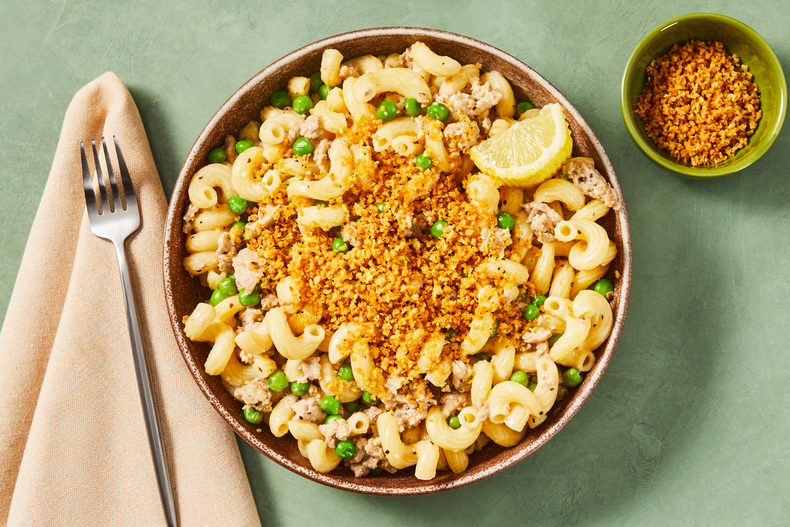 Creamy Lemon Gluten-Free Fresh Fusilli with Pork