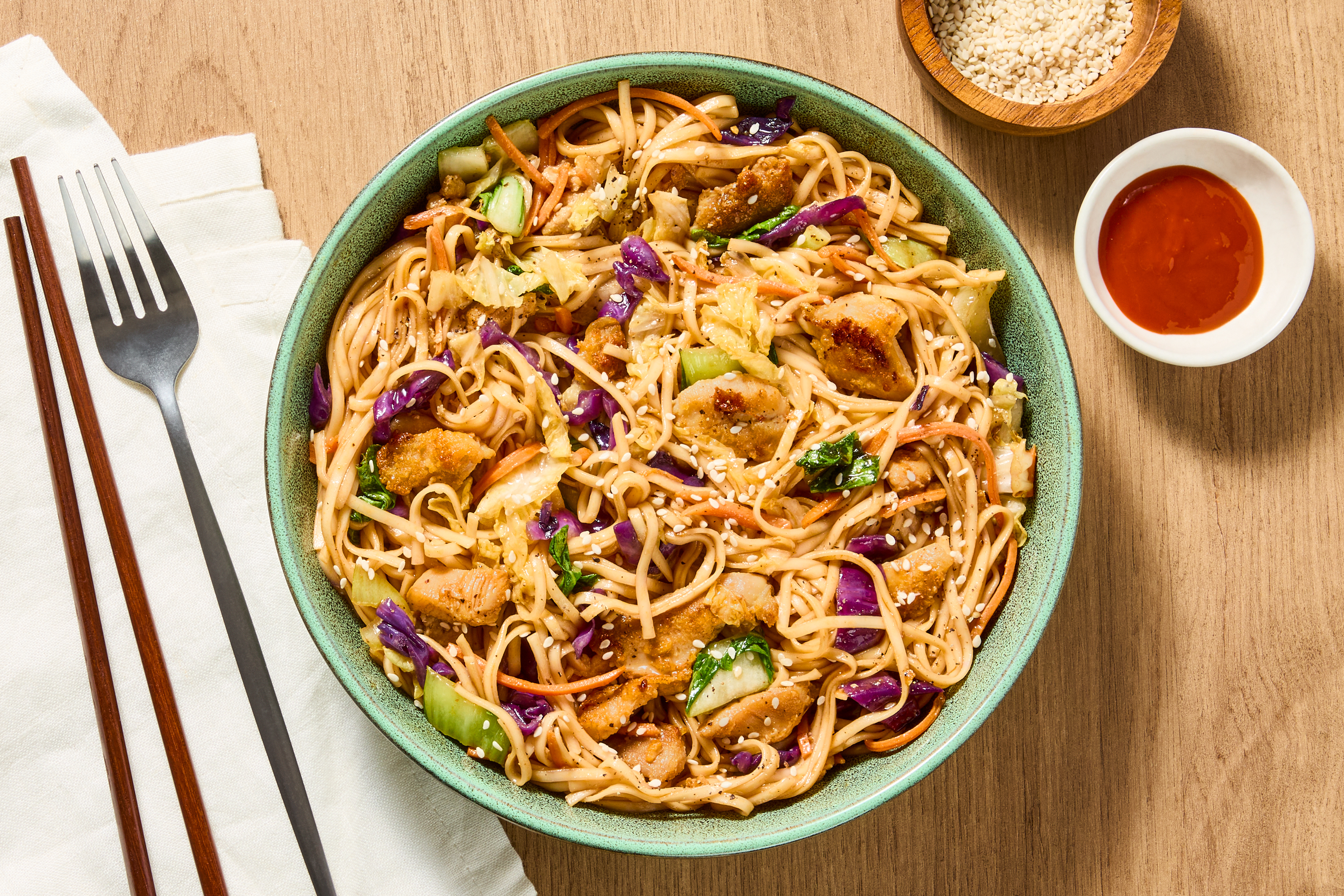 Szechuan Chicken Ramen Stir-Fry