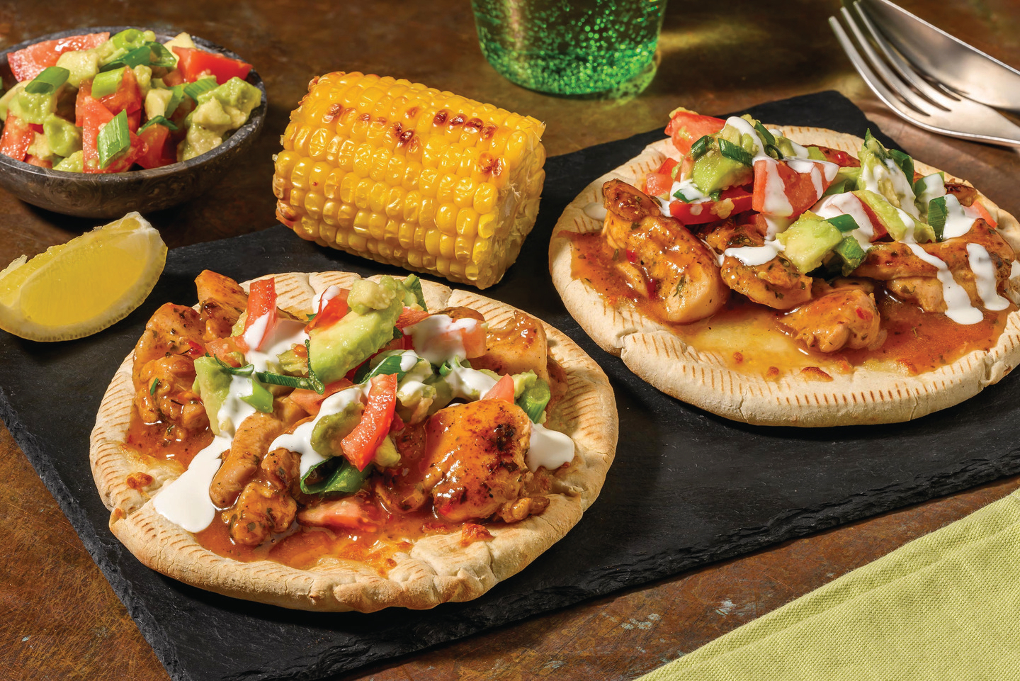 Loaded Smokey Chicken Flatbreads