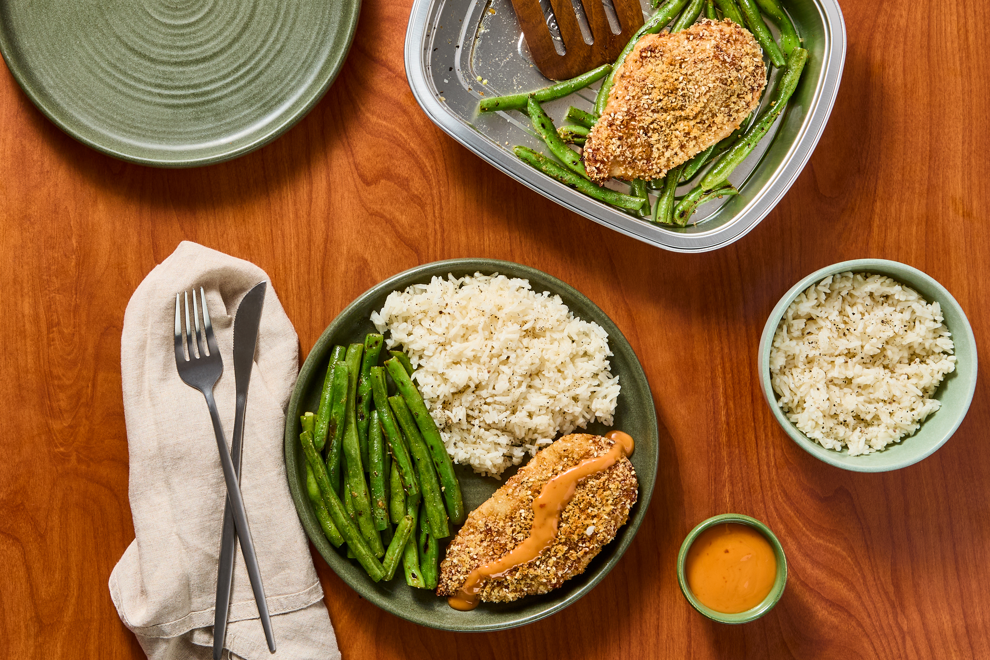 Crispy Panko Sesame Chicken