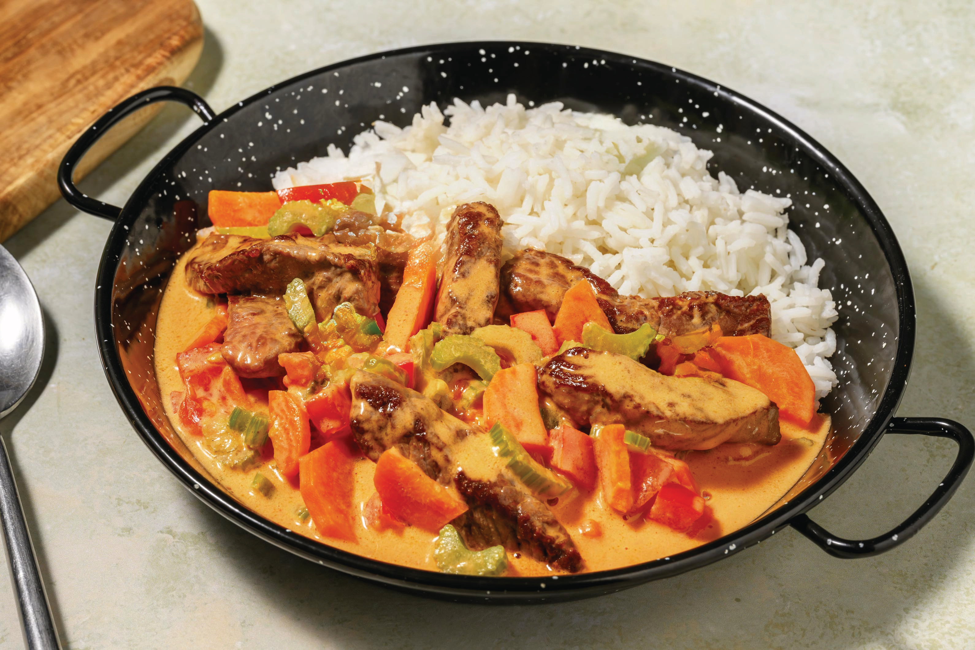 Mumbai Coconut Beef & Veggie Curry