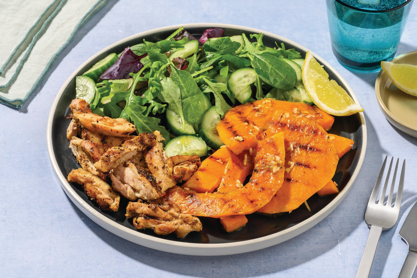 Zingy Grilled Chicken & Cucumber Salad