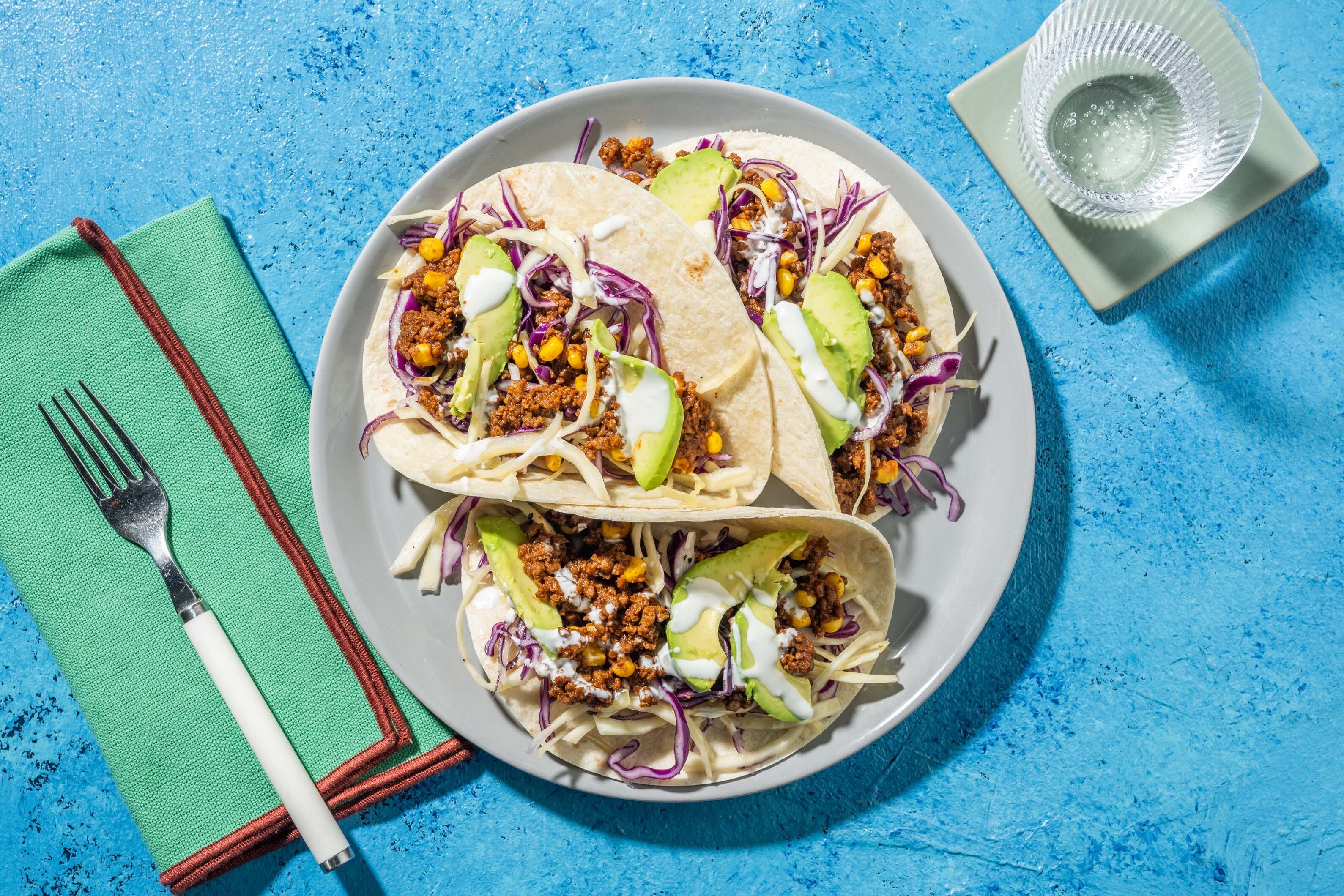 Tex-Mex Plant-Based Mince & Avo Tacos