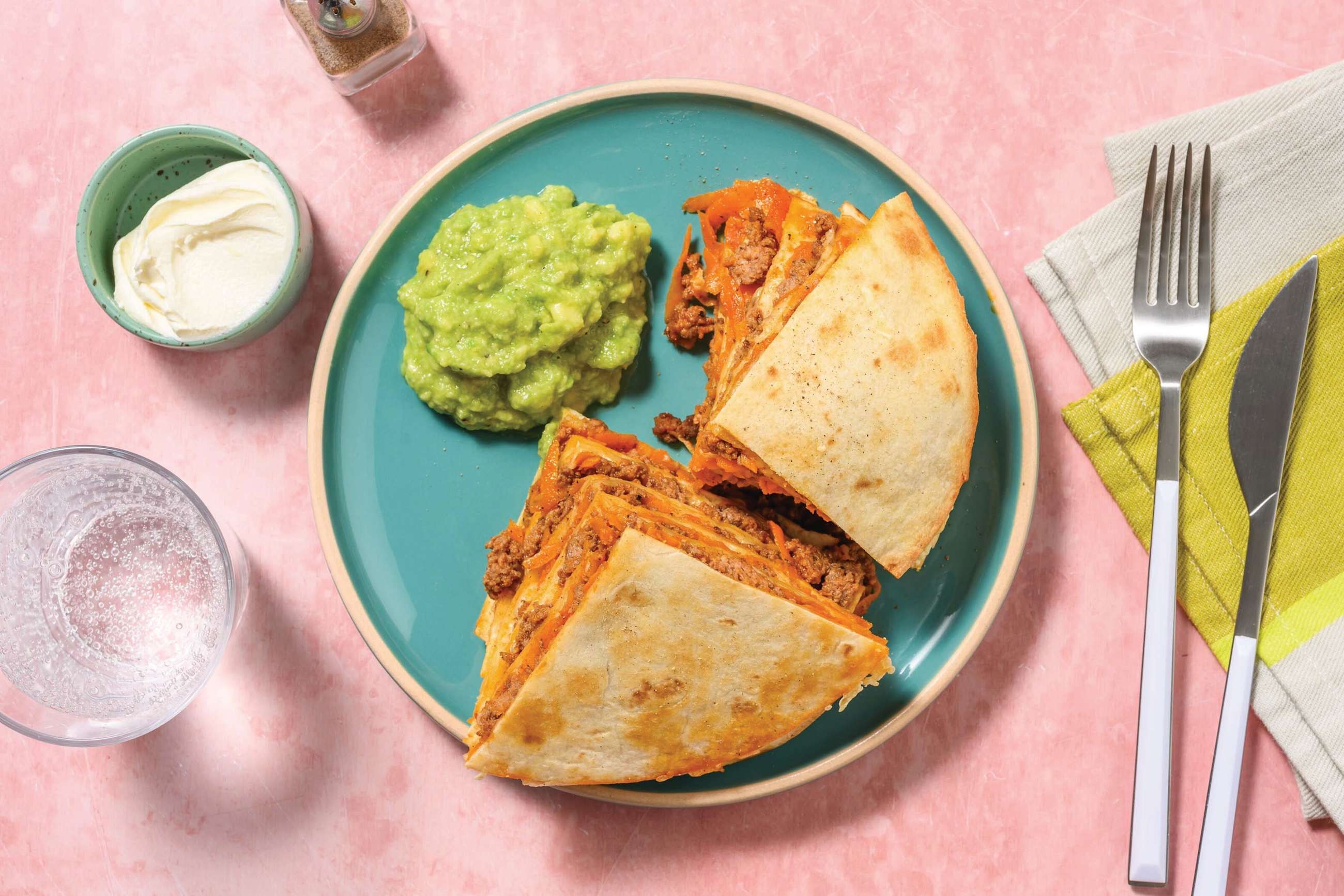 Cheesy Double Mexican Beef Tortilla Tower