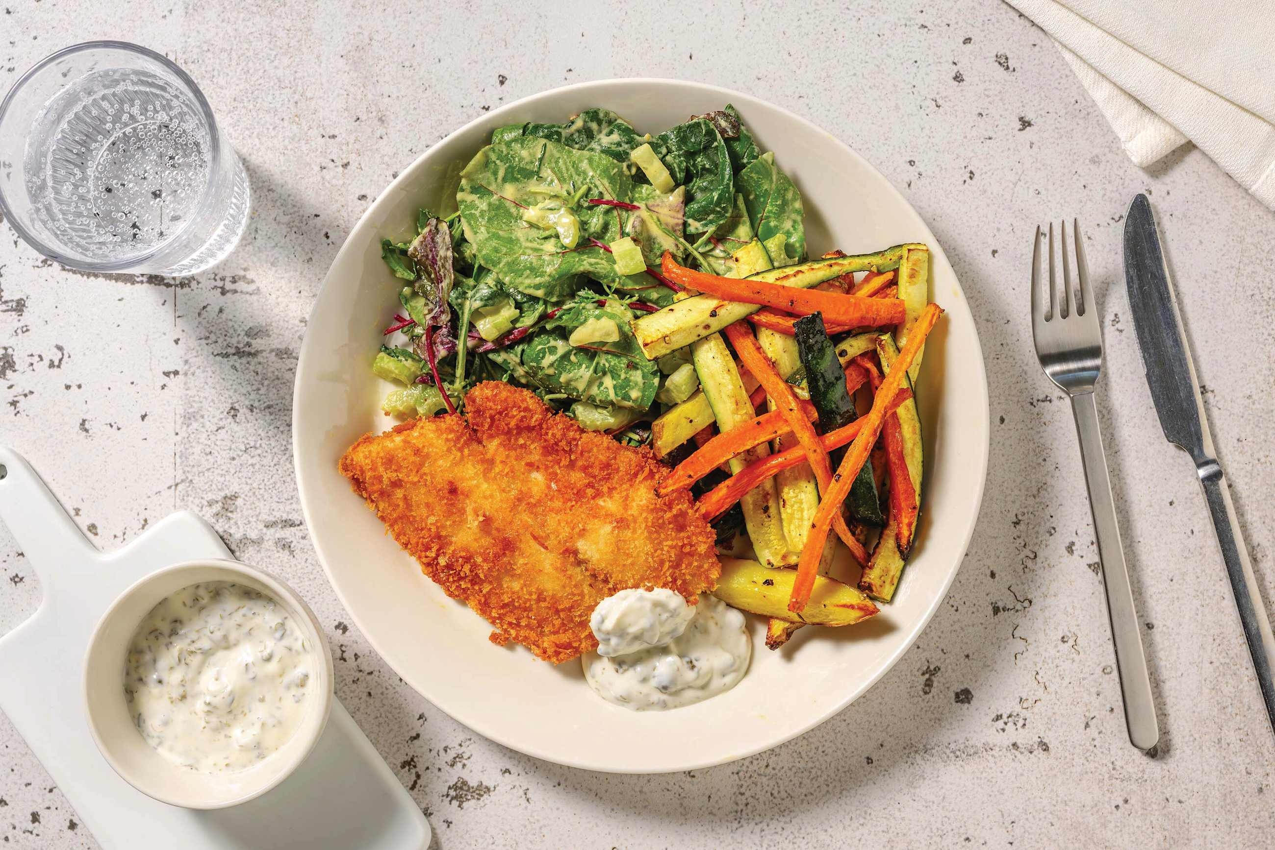 Crumbed Fish & Veggie Fries