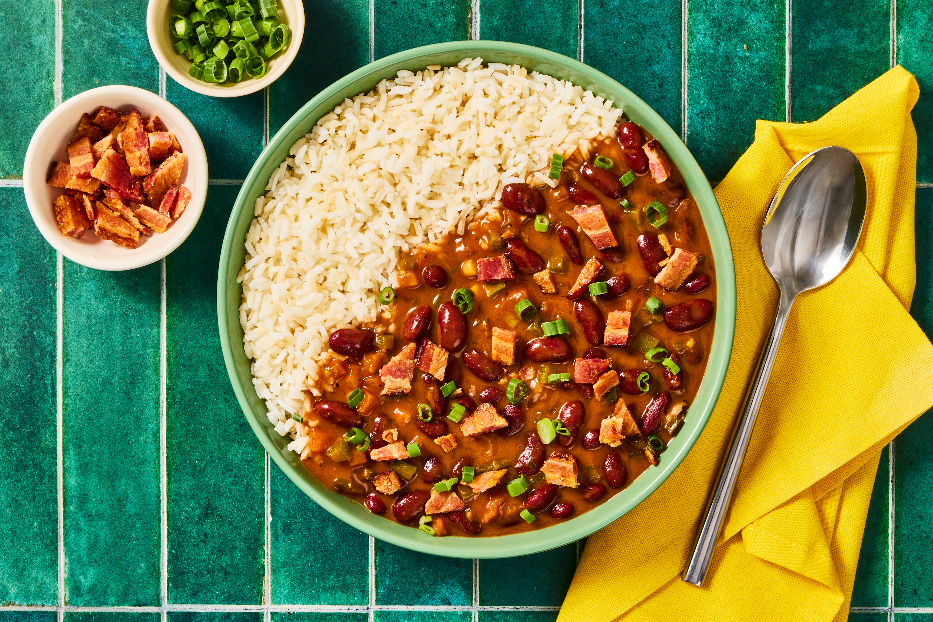 Louisiana-Style Bacony Red Beans & Rice