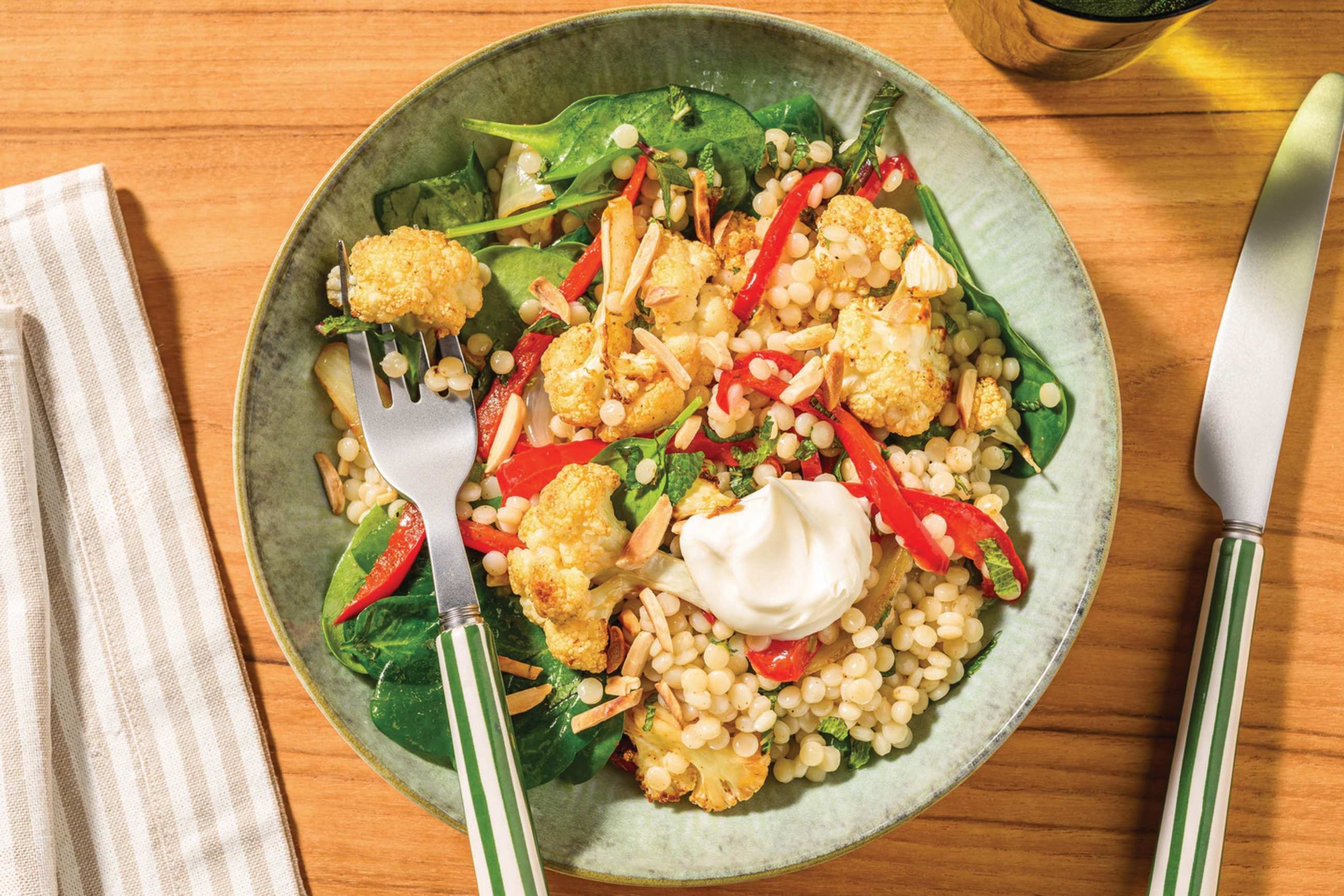 Spiced Cauliflower Pearl Couscous