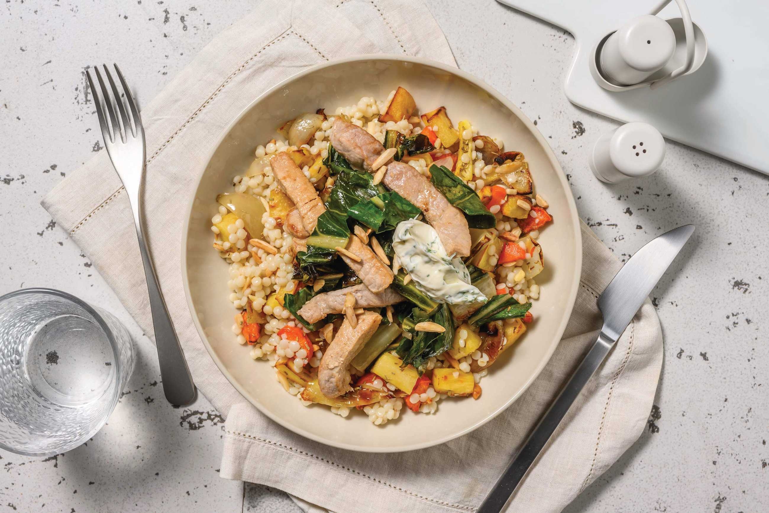 Herby Halloumi & Winter Veggie Couscous