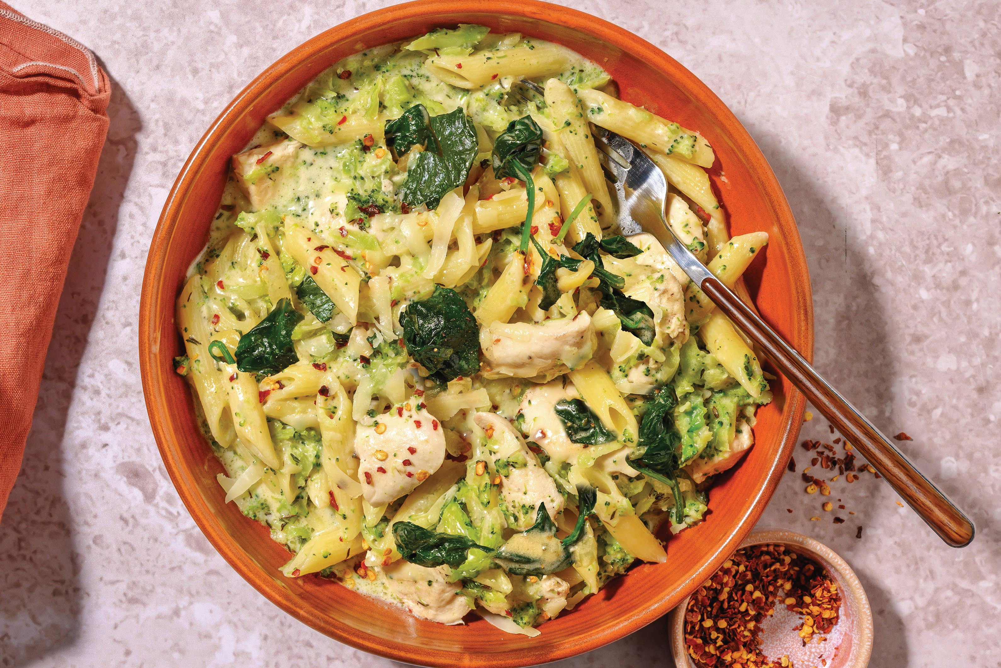 Nonna's Creamy Chicken, Bacon & Broccoli Pasta 