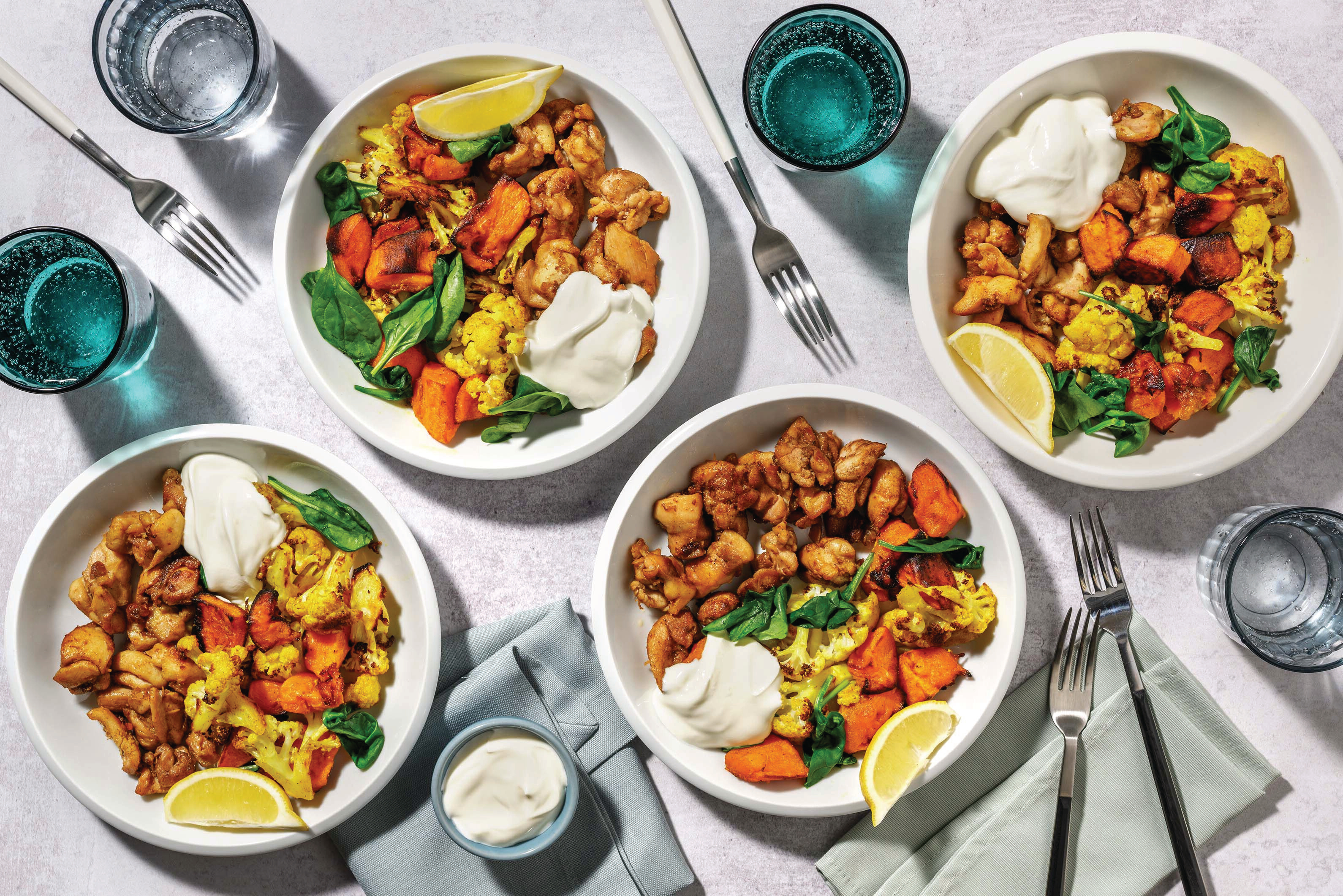 Indian-Spiced Chicken & Roast Veggies