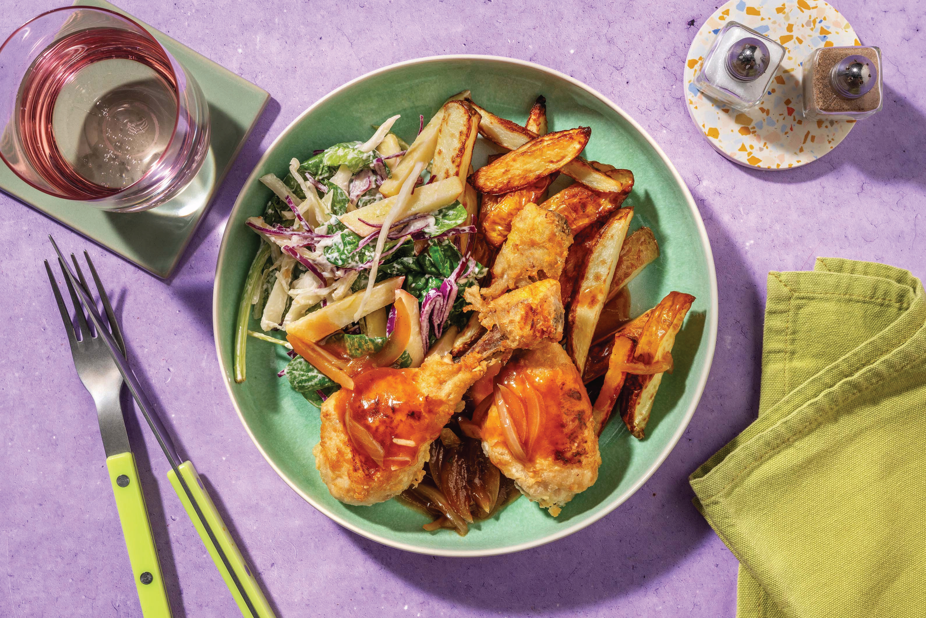 Kentucky-Style Fried Chicken & Fries