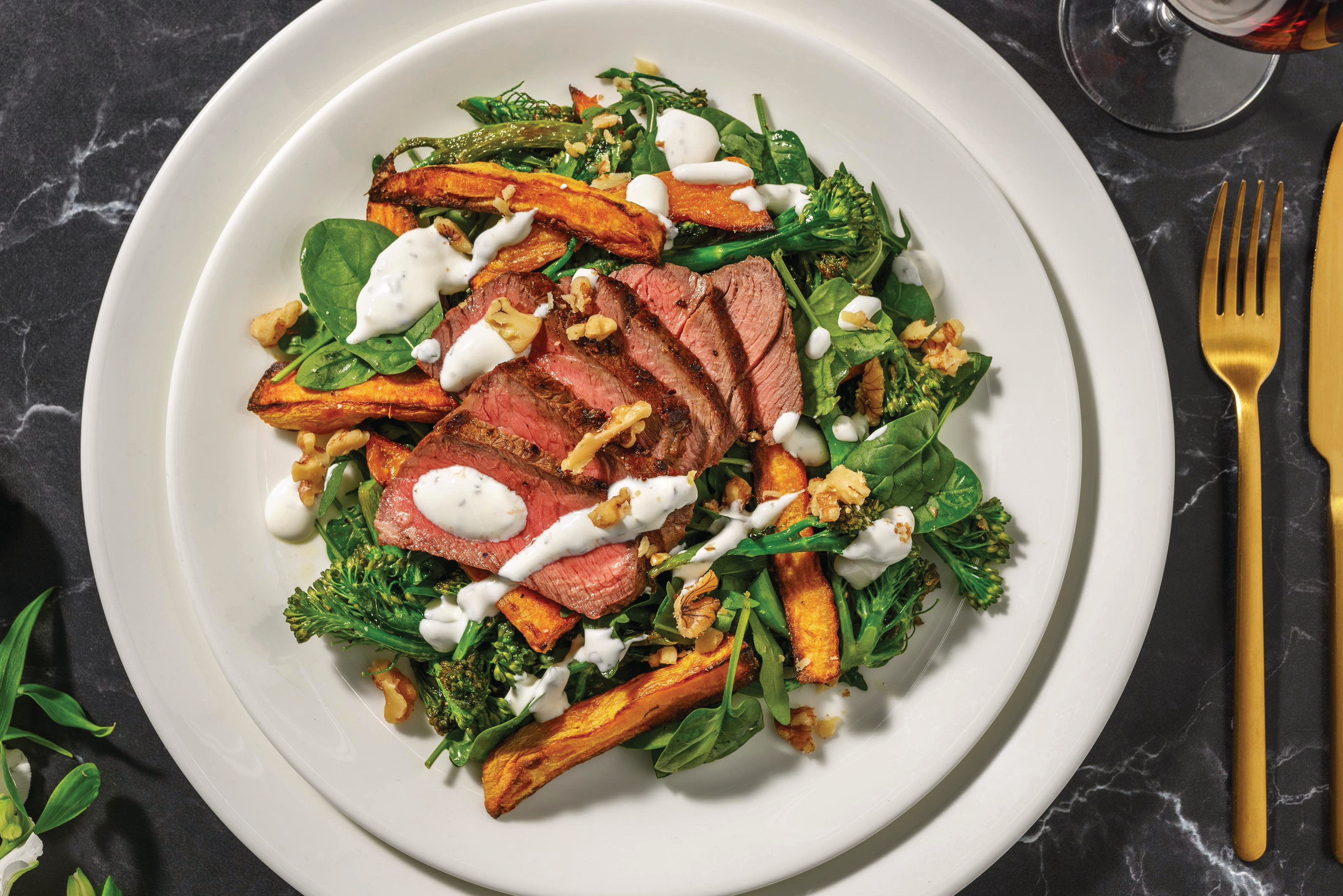 Lean Beef Fillet & Baby Broccoli Salad