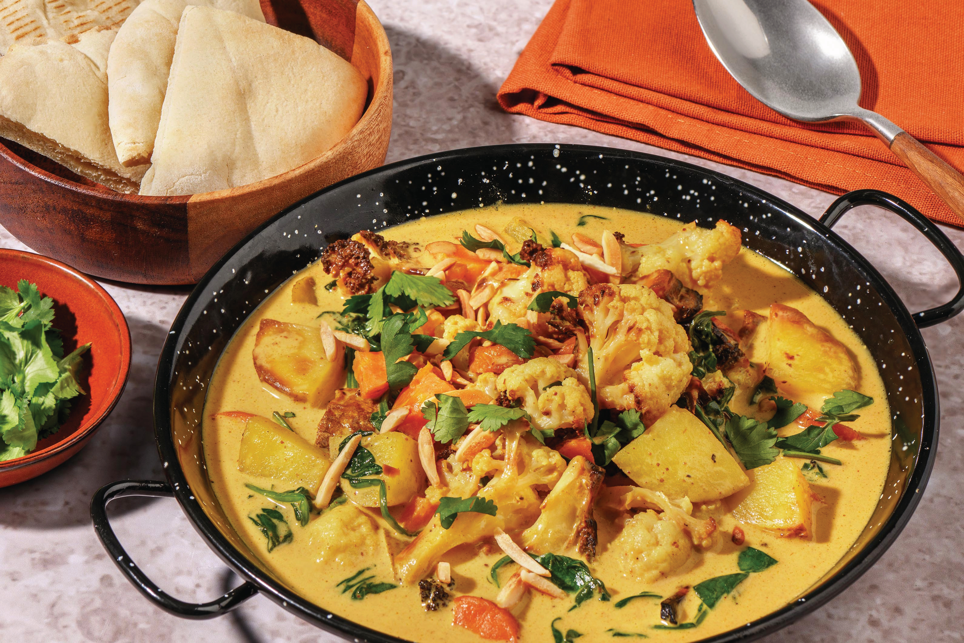 Indian Potato & Cauliflower Korma Soup