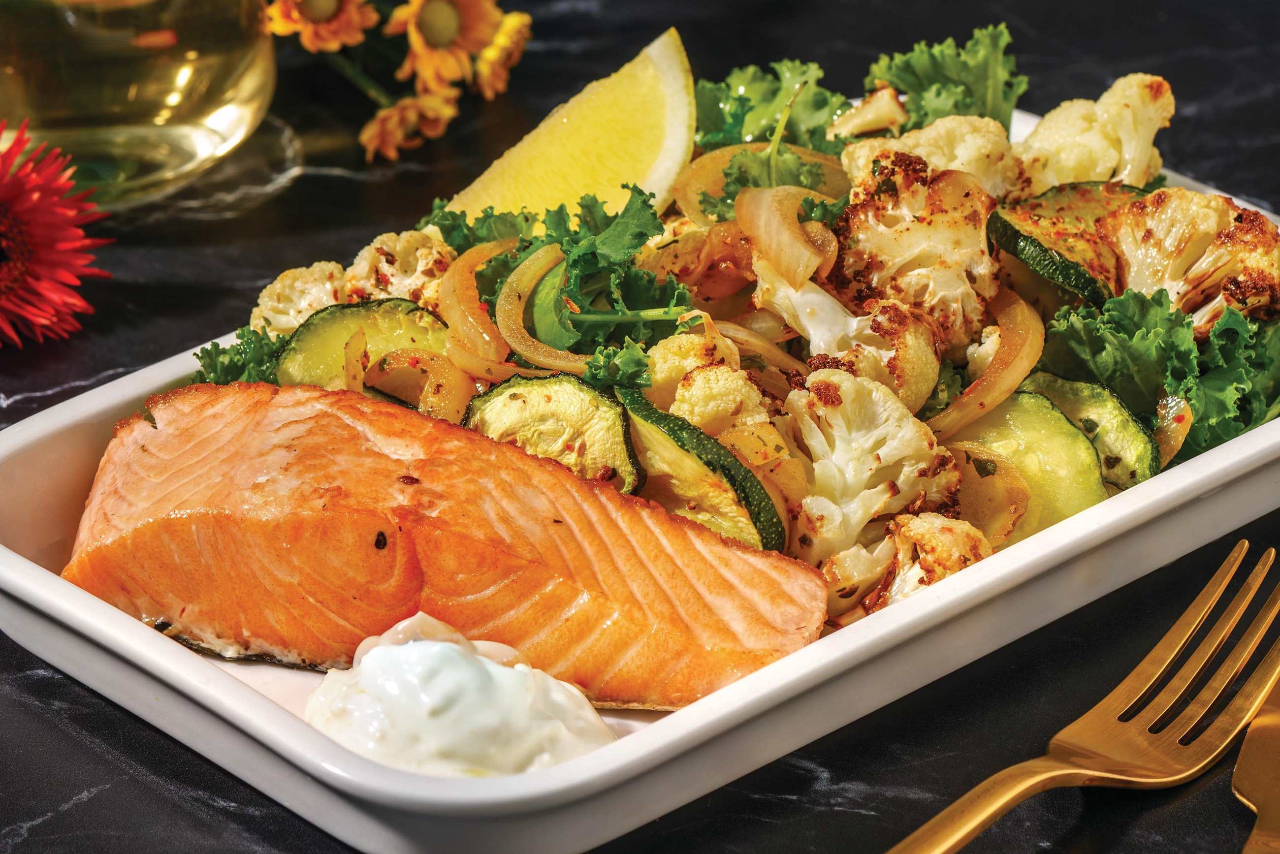 Seared Salmon & Spiced Roast Cauliflower