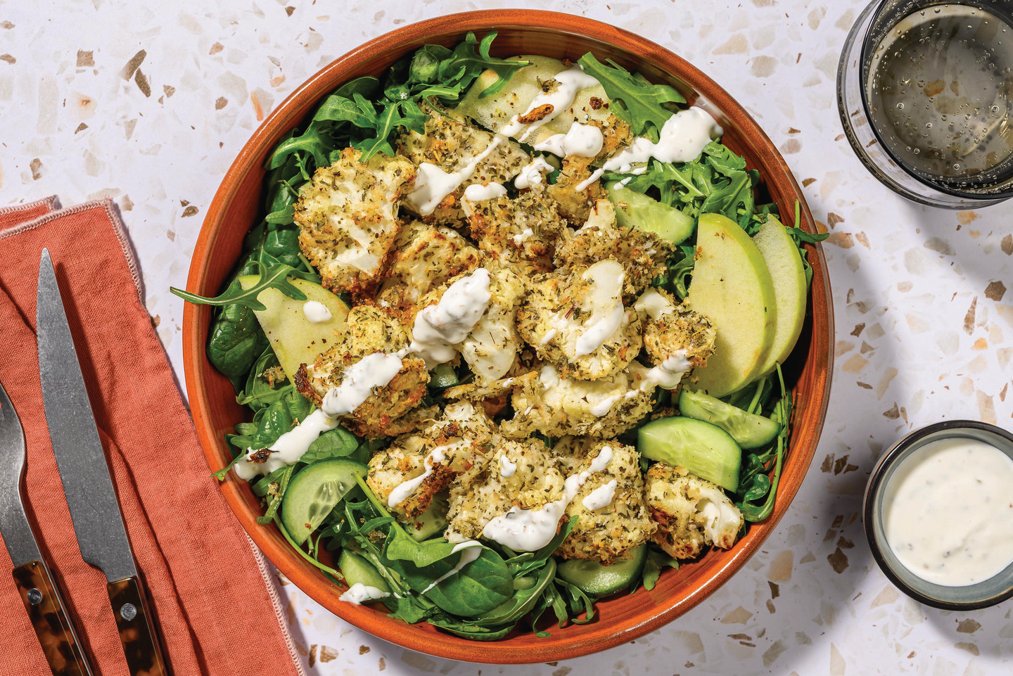 Parmesan & Herb Crumbed Cauliflower