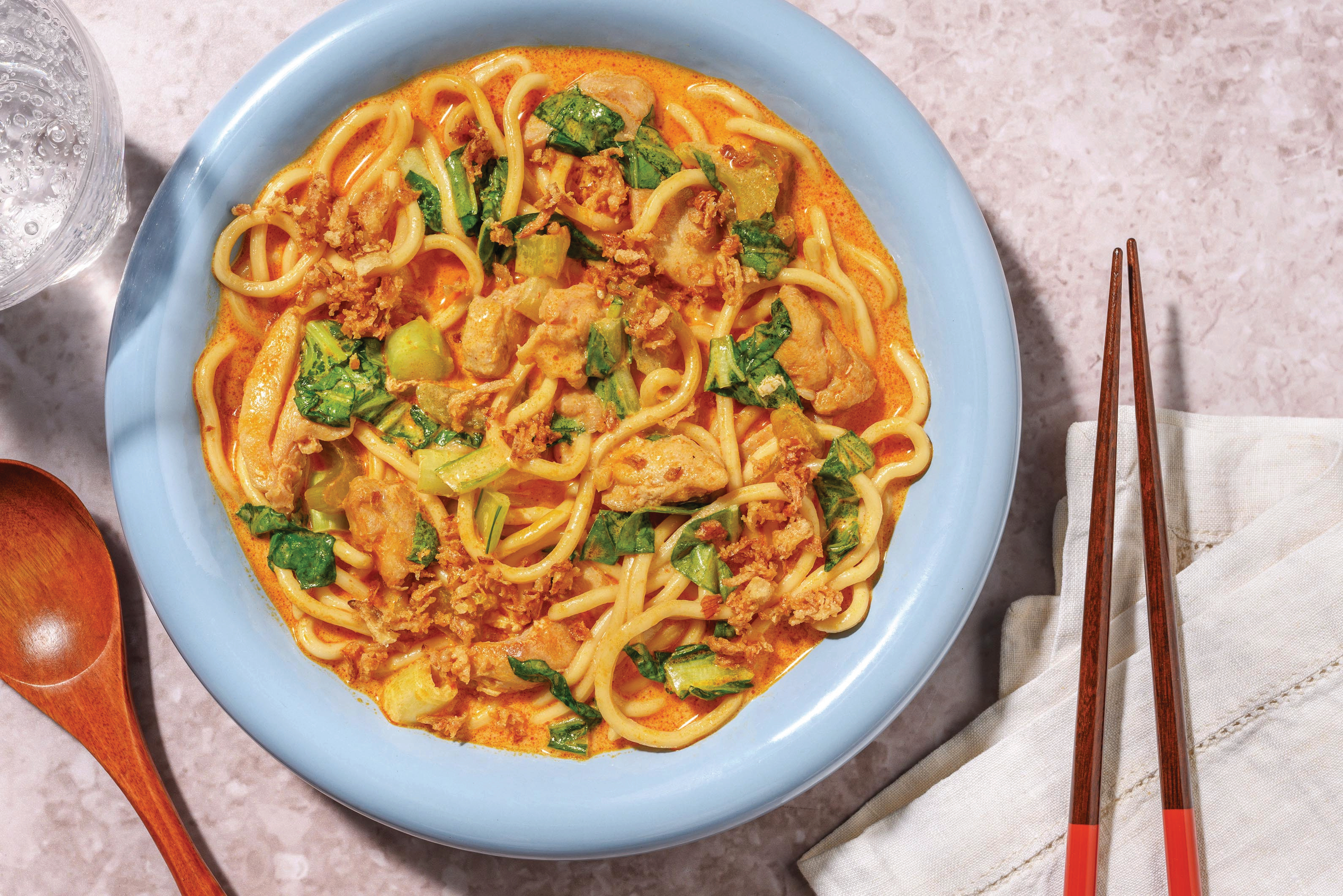 Tom Yum Chicken Noodle Soup