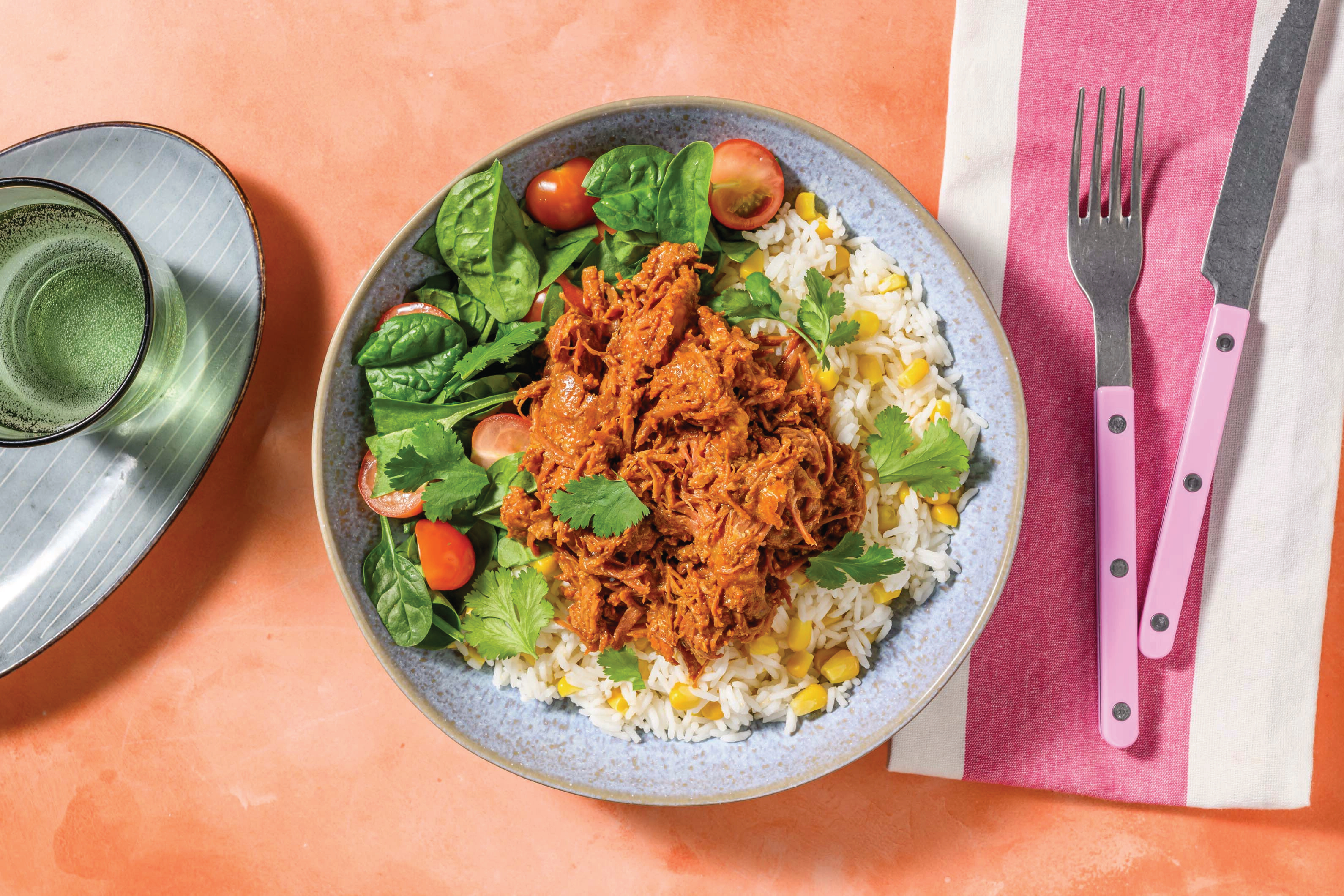 Double Coconut Jerk Beef Brisket & Corn Rice