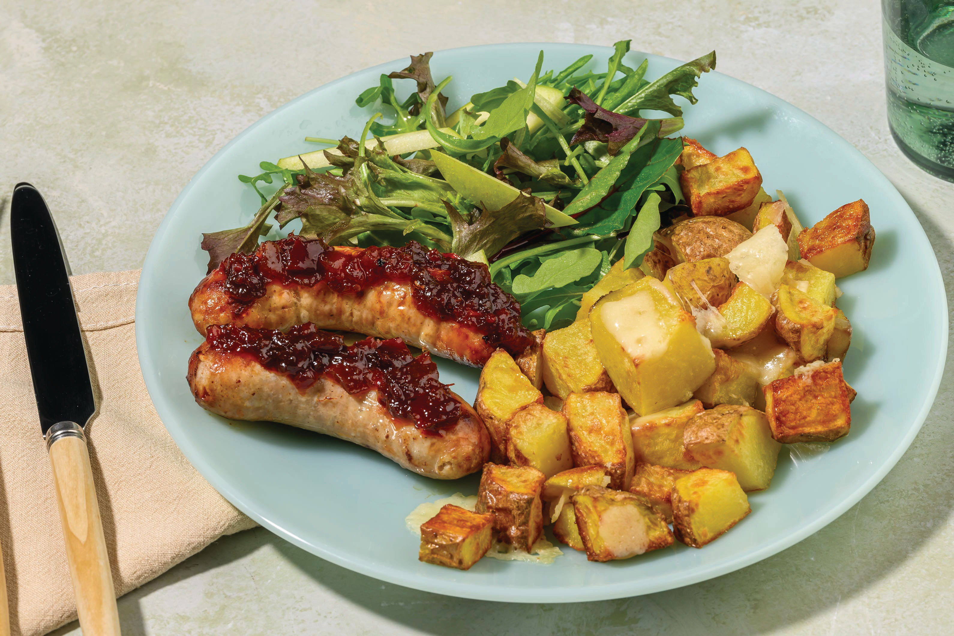 Double Herbed Pork Sausages & Tomato Relish