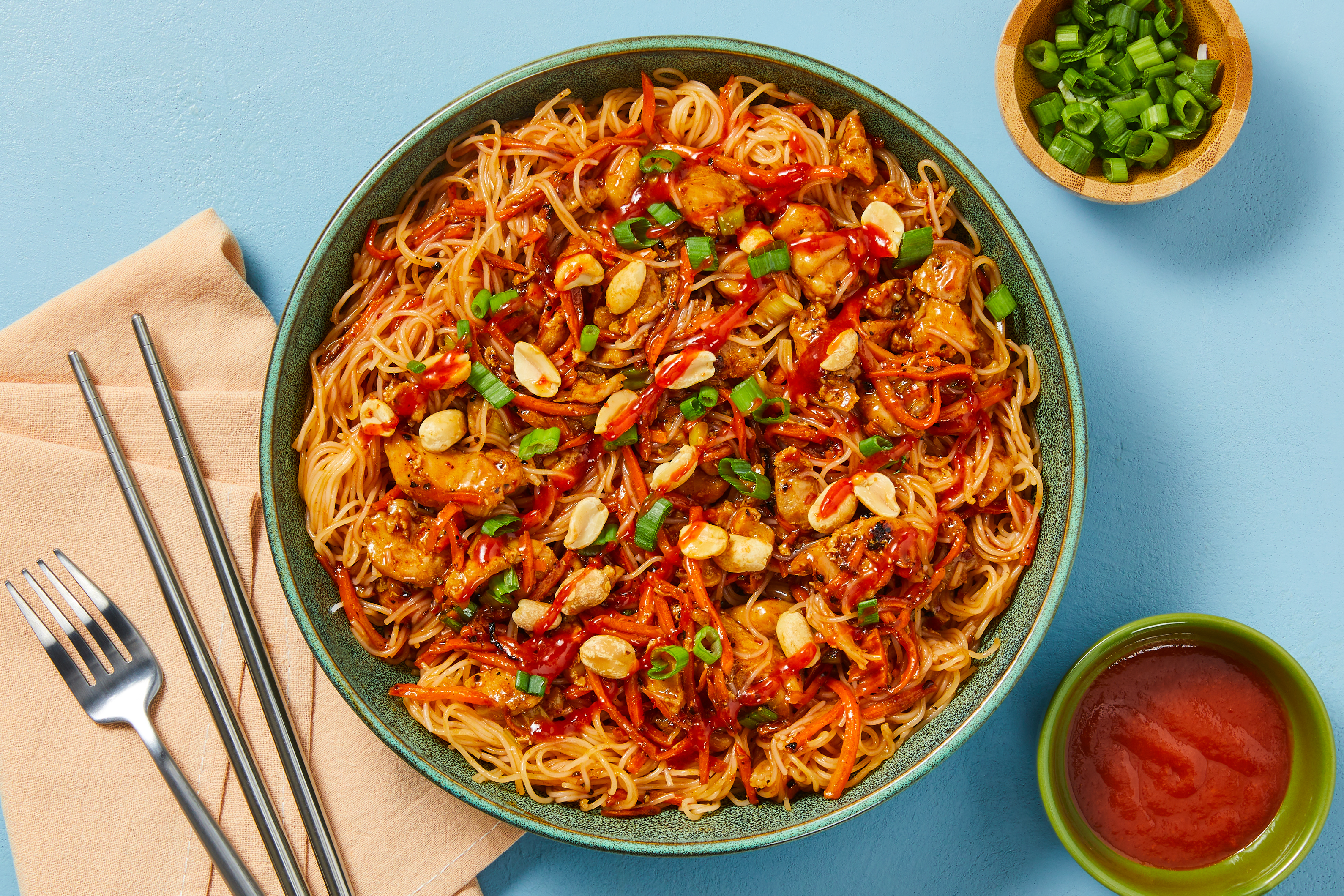 Thai-Style Vermicelli Noodles & Chicken