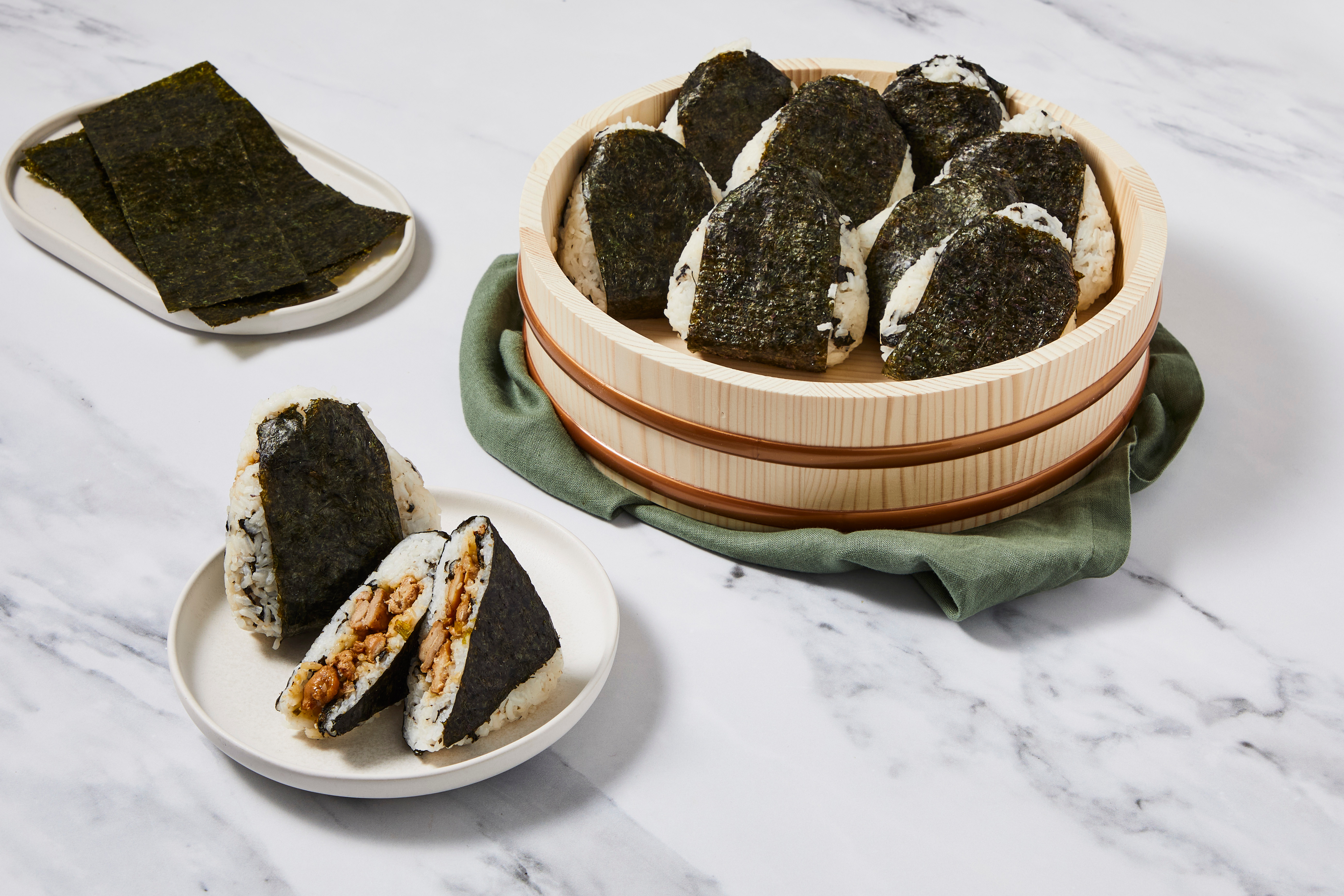 Soy-Ginger Sesame Chicken Onigiri