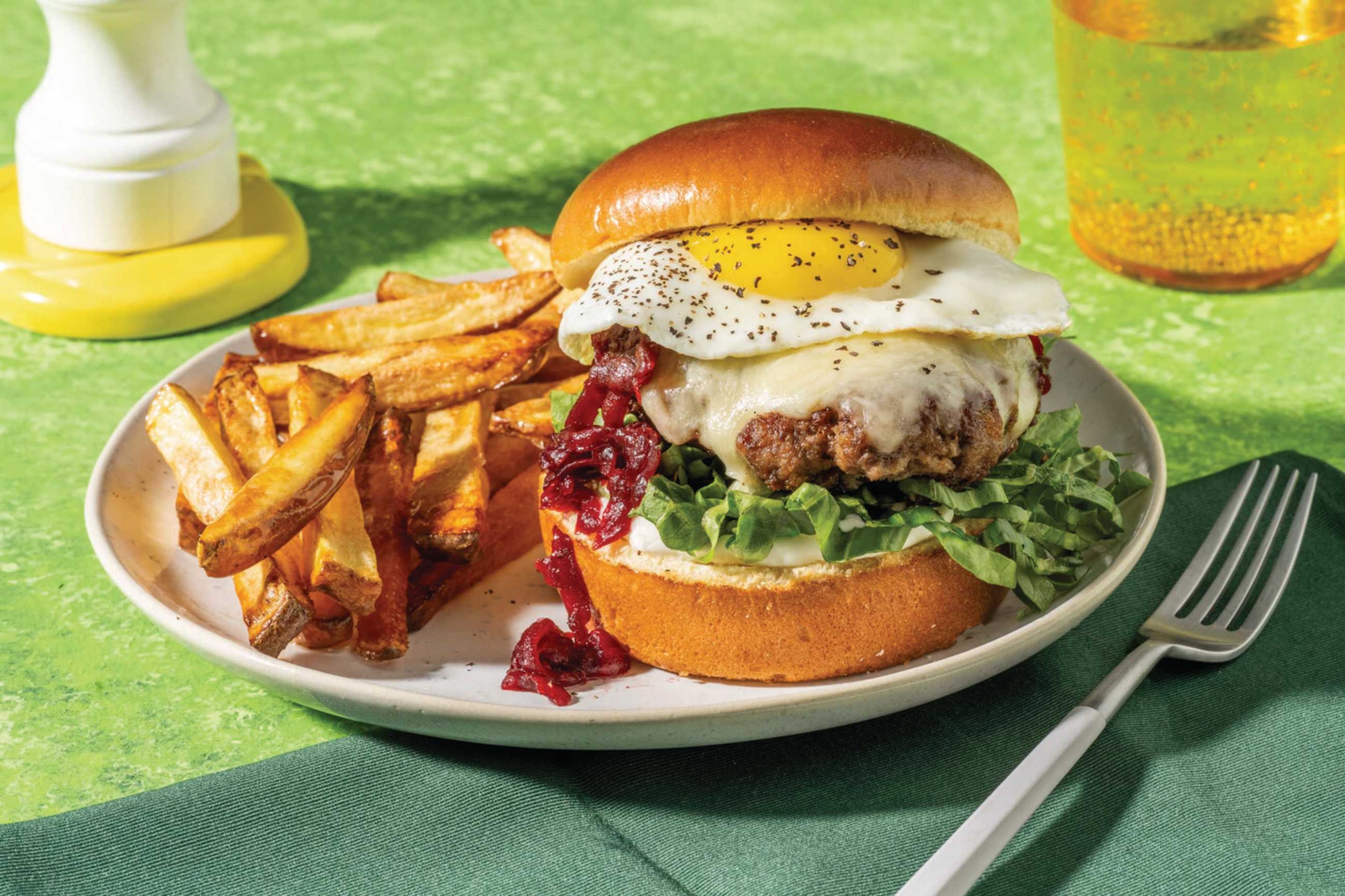 [Halloween] NZ Monster Beef & Oozy Beetroot Relish Burger