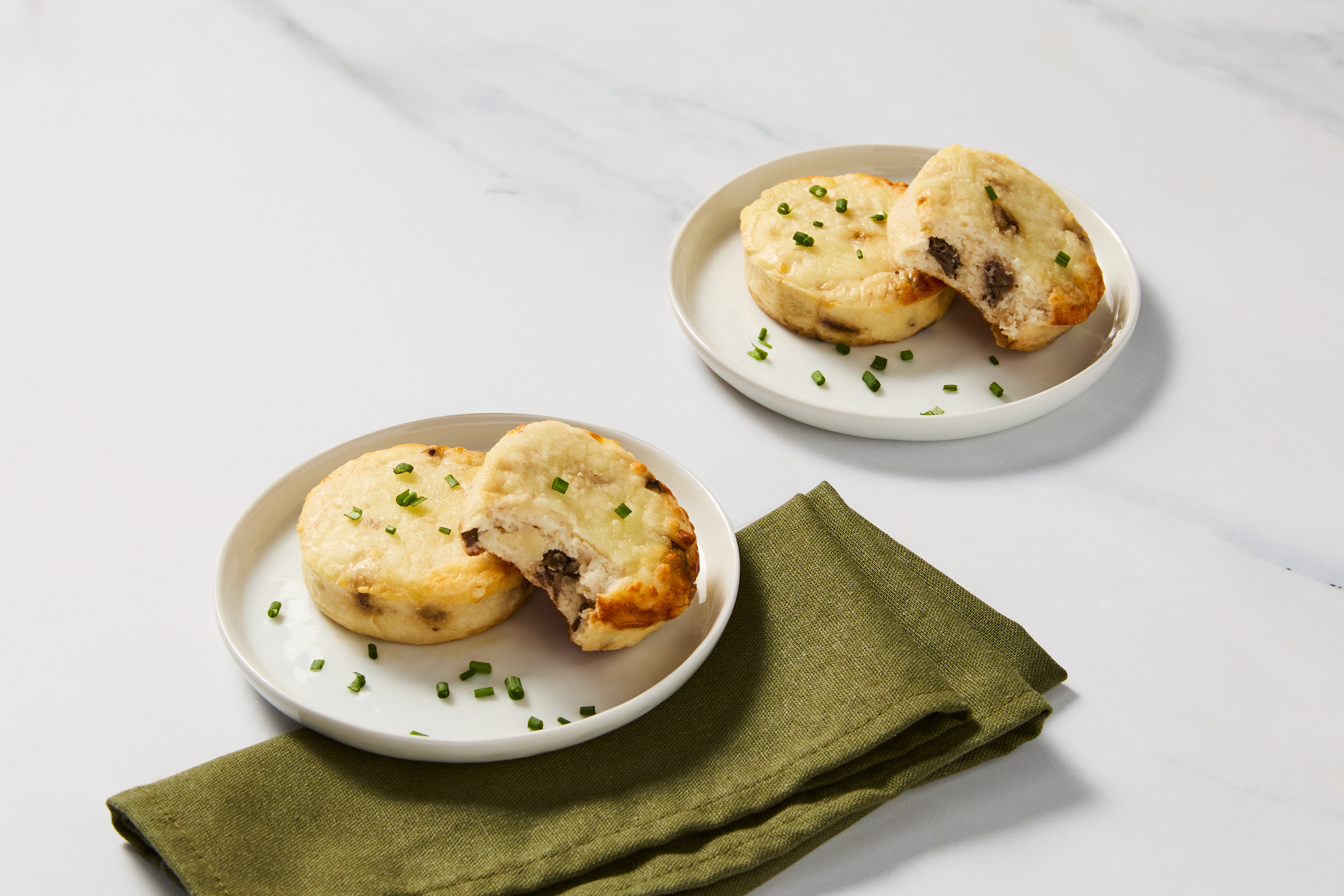 Mushroom and Swiss Egg White Bites