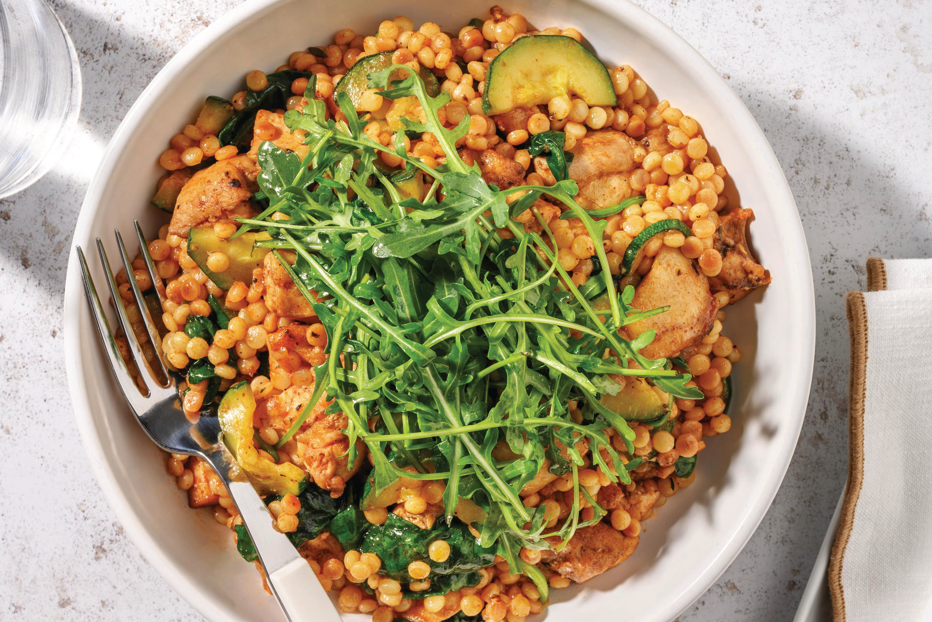 Kiwi Chicken & Courgette Pearl Couscous