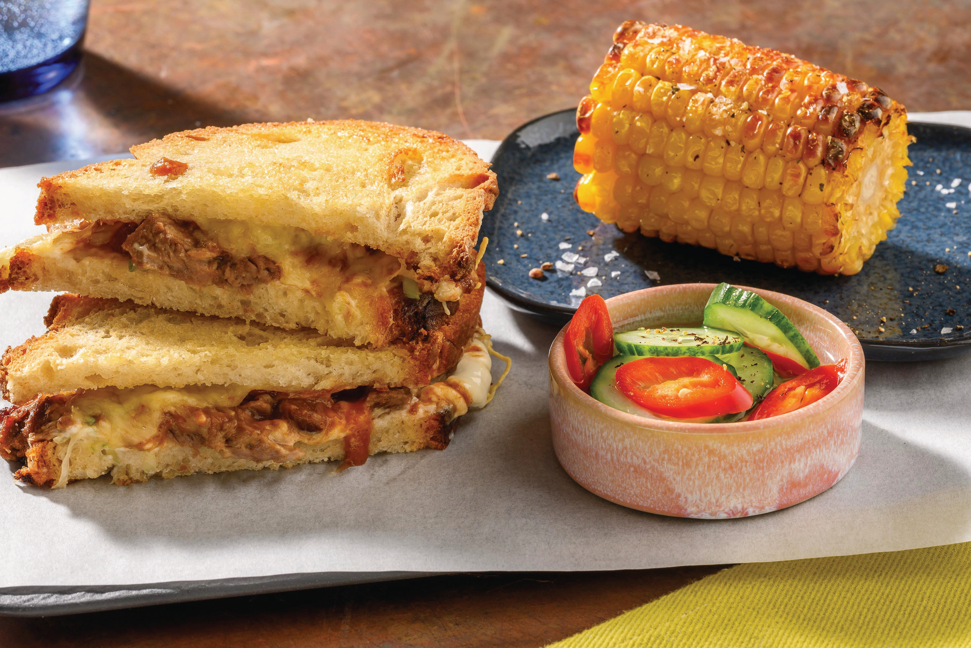 Cheesy Beef Brisket Sourdough Toastie