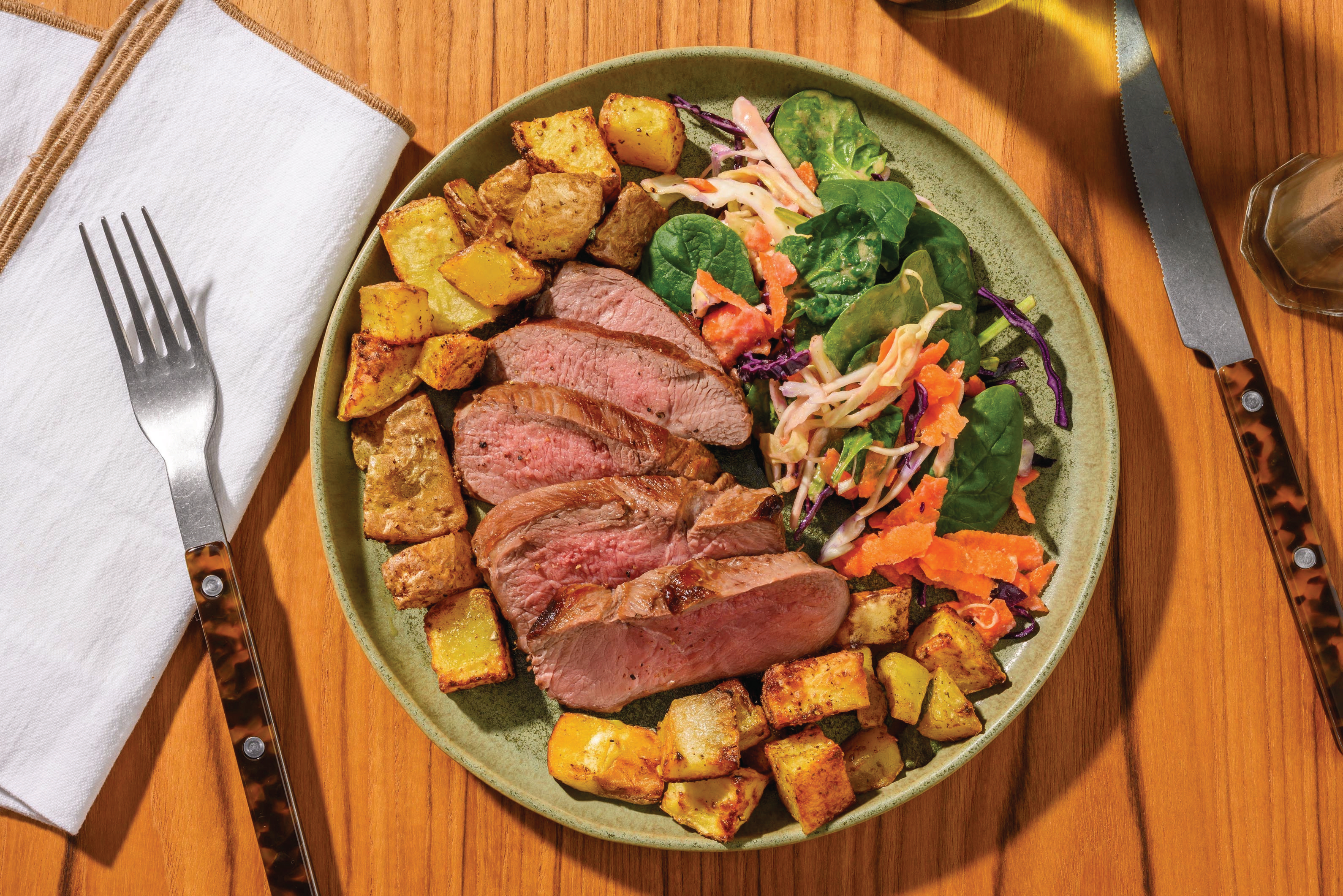 Double Roast Southern Lamb & Spiced Potatoes