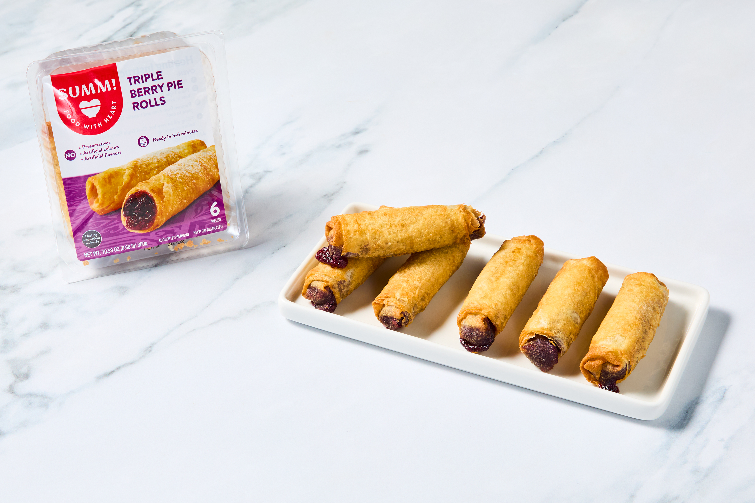 Triple Berry Pie Rolls