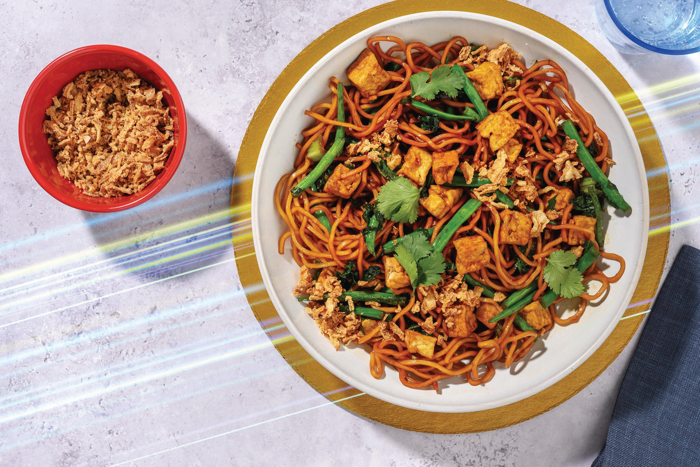 Turbo Chicken, Tofu & Veggie Noodle Stir-Fry