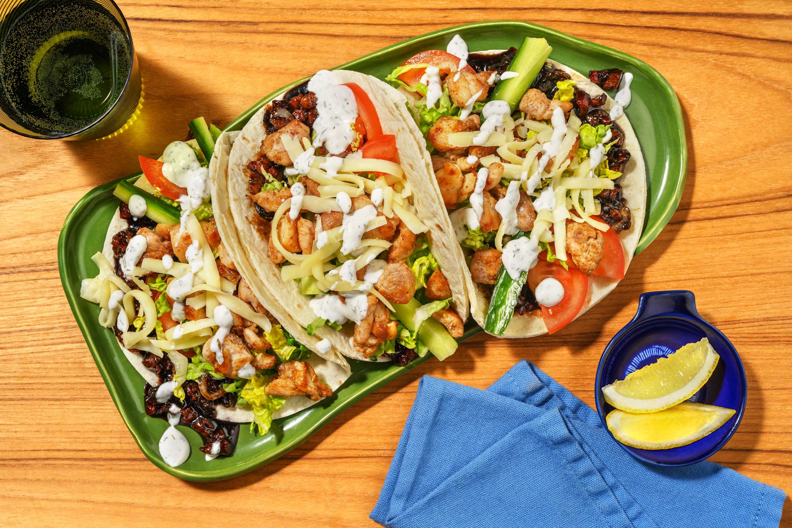 All-American Chicken & Bacon Jam Tacos