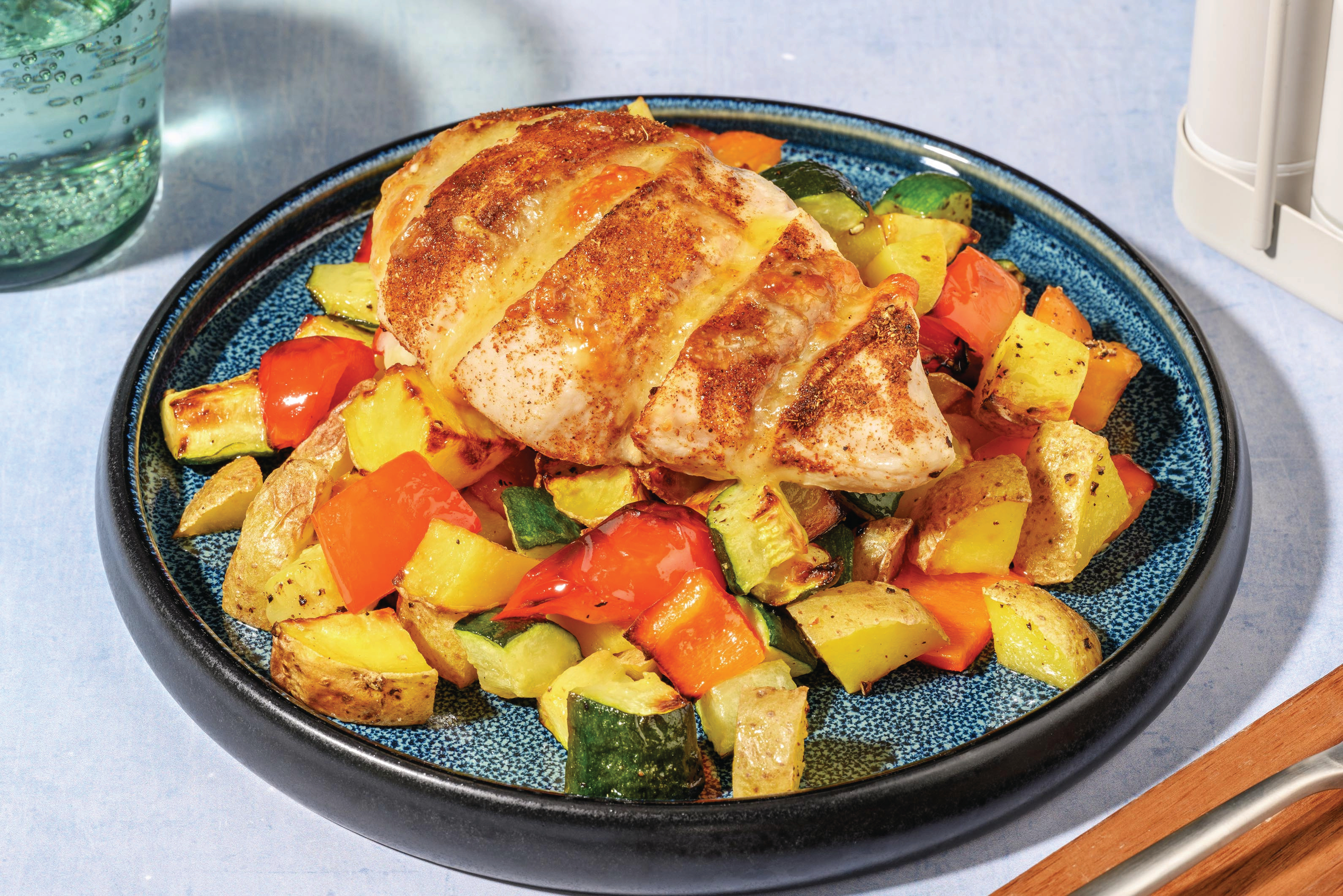 Cheesy Hasselback Chicken