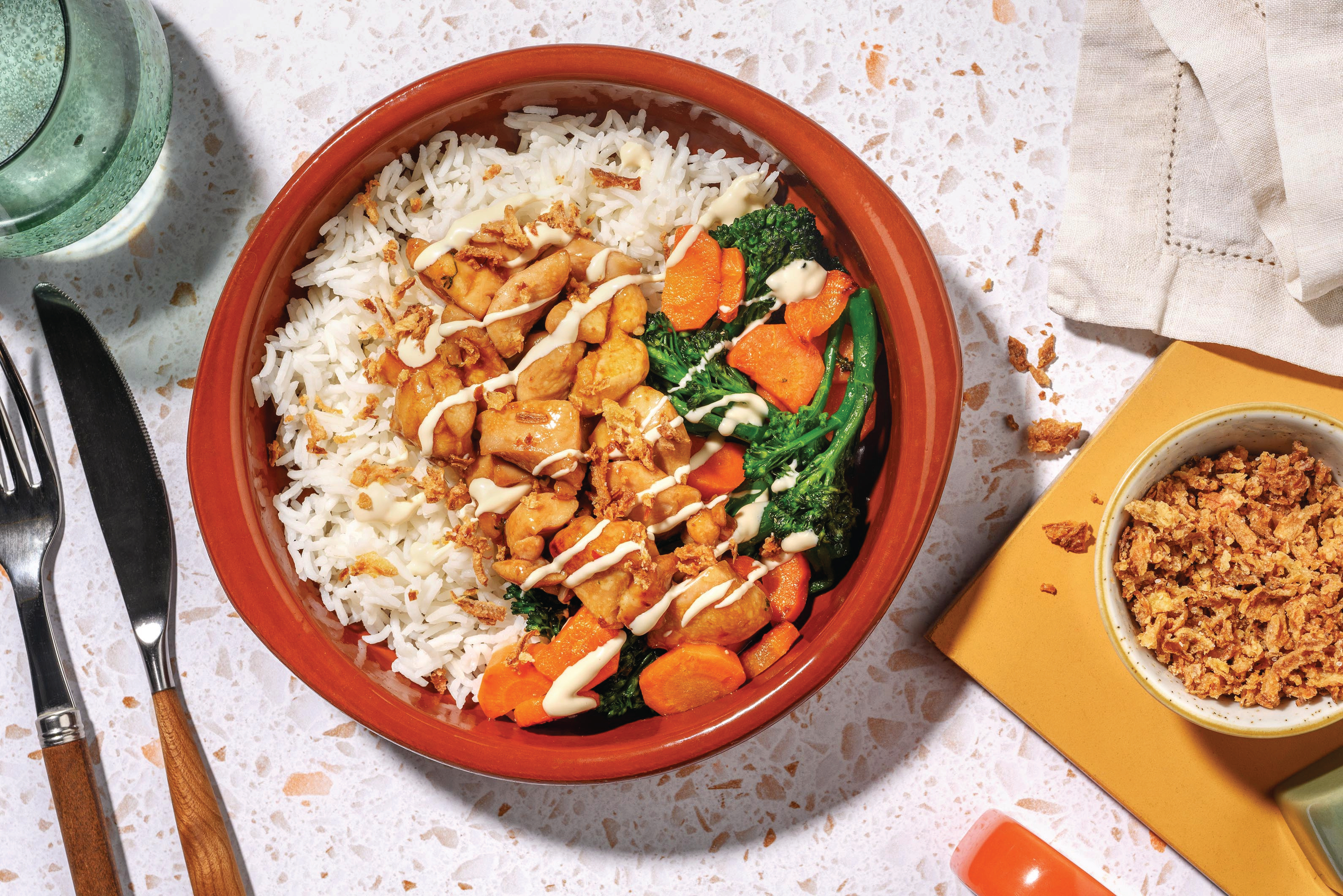 Sticky Double Chicken & Veggies