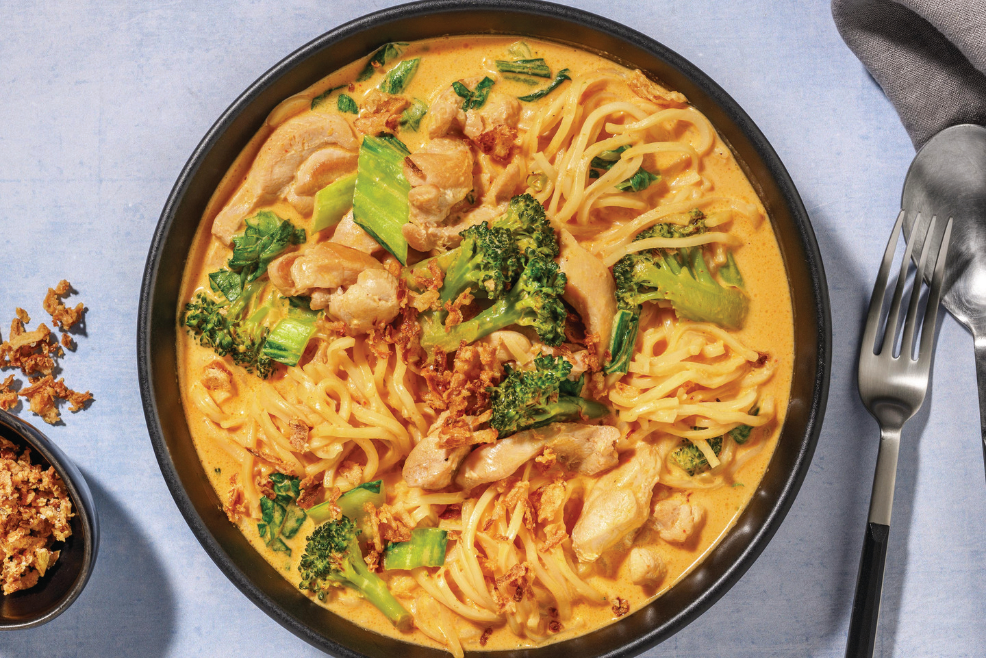 Mild Thai Curry & Prawn Noodle Soup