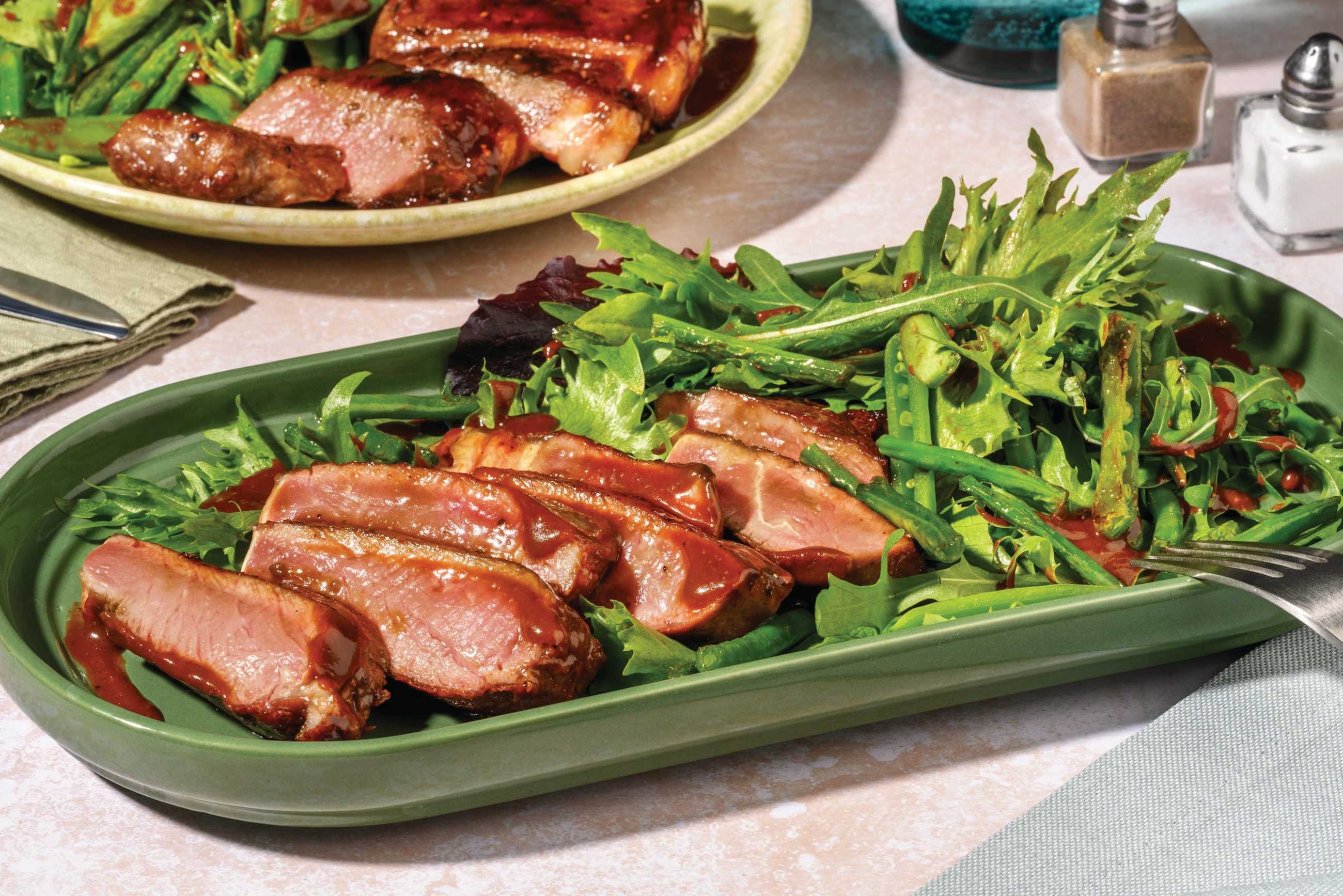 Miso-Glazed Barramundi Fillet & Green Bean Salad