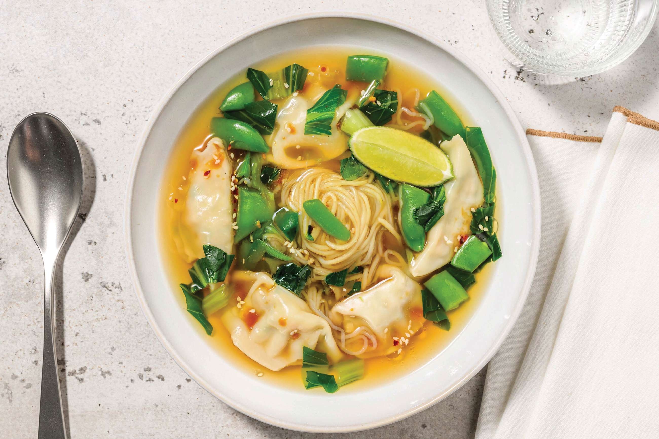 Double Prawn Wonton & Egg Noodle Soup