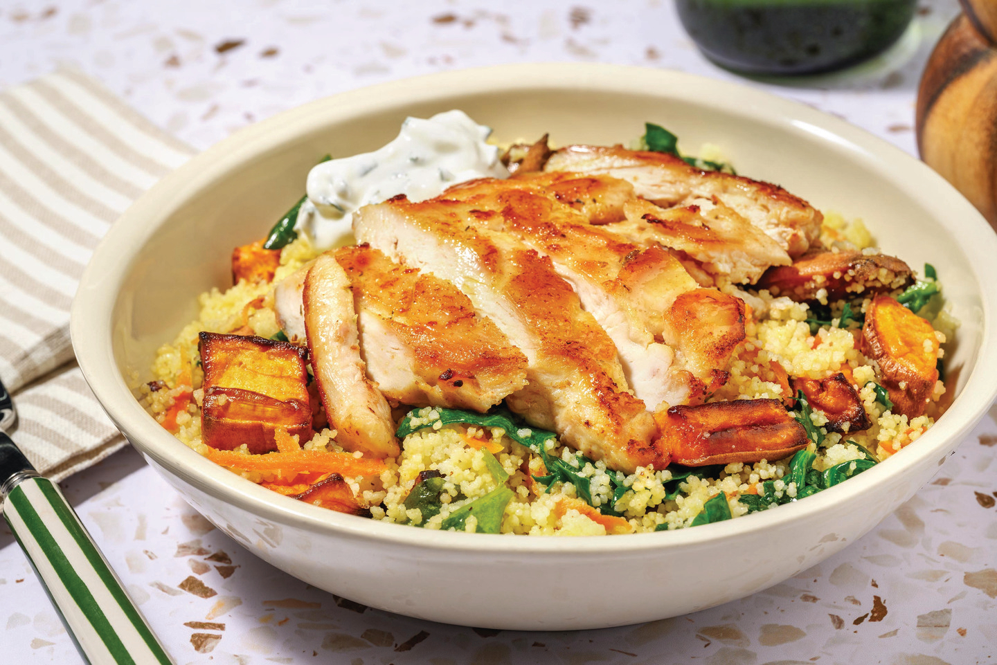 Moroccan Honey-Glazed Plant-Based Crumbed Chick'n