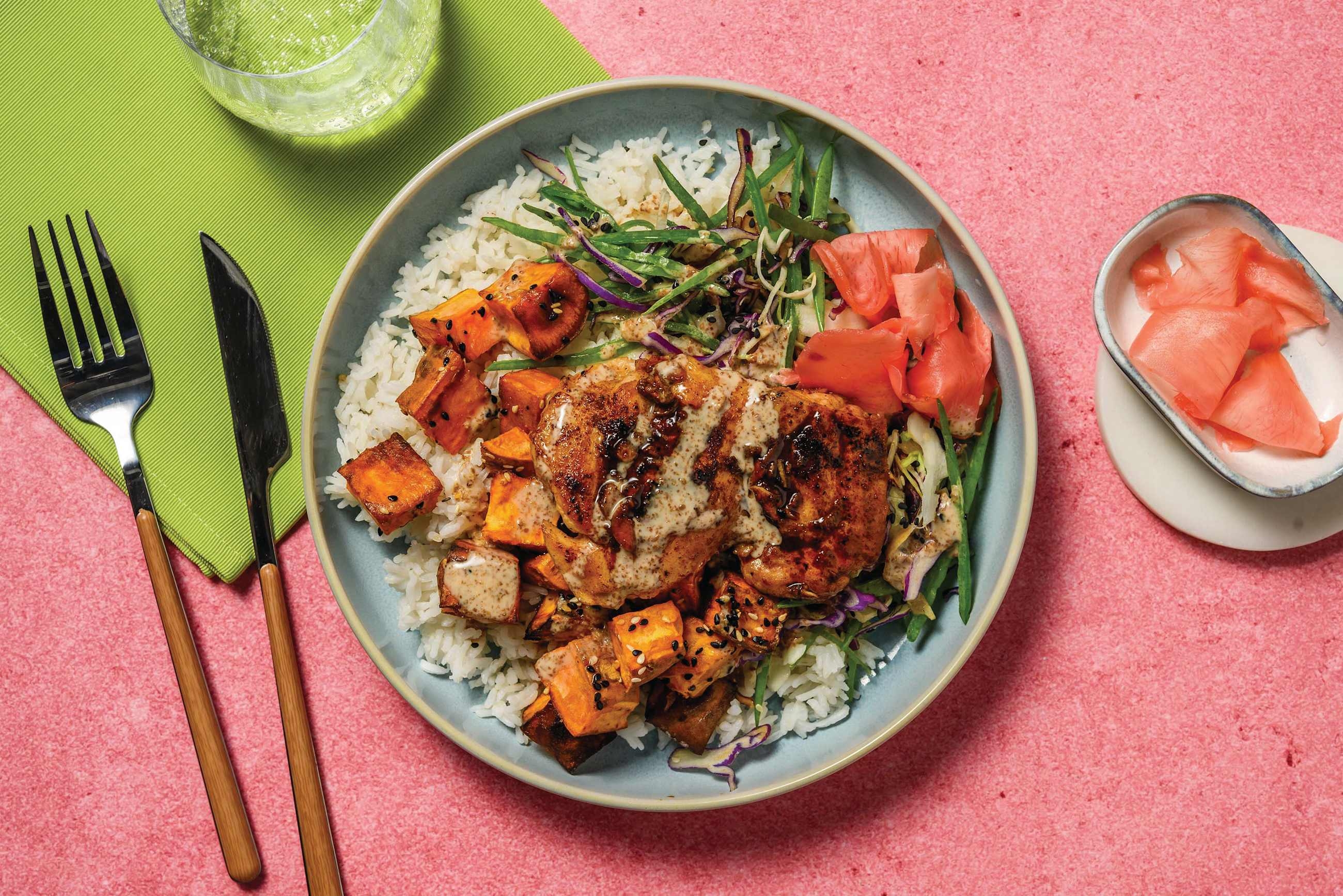 HelloHero: Sesame Chicken & Rice Bowl