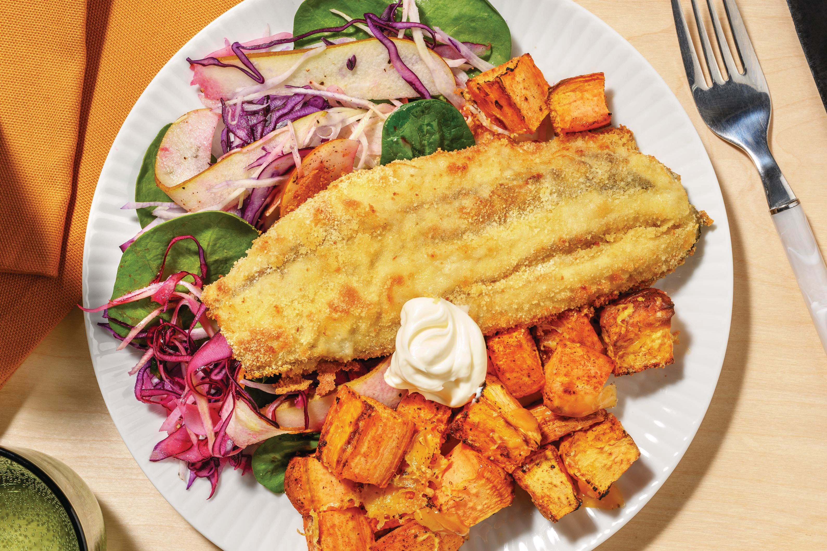 Plant-Based Crumbed Chick'n & Cheesy Sweet Potato Bites