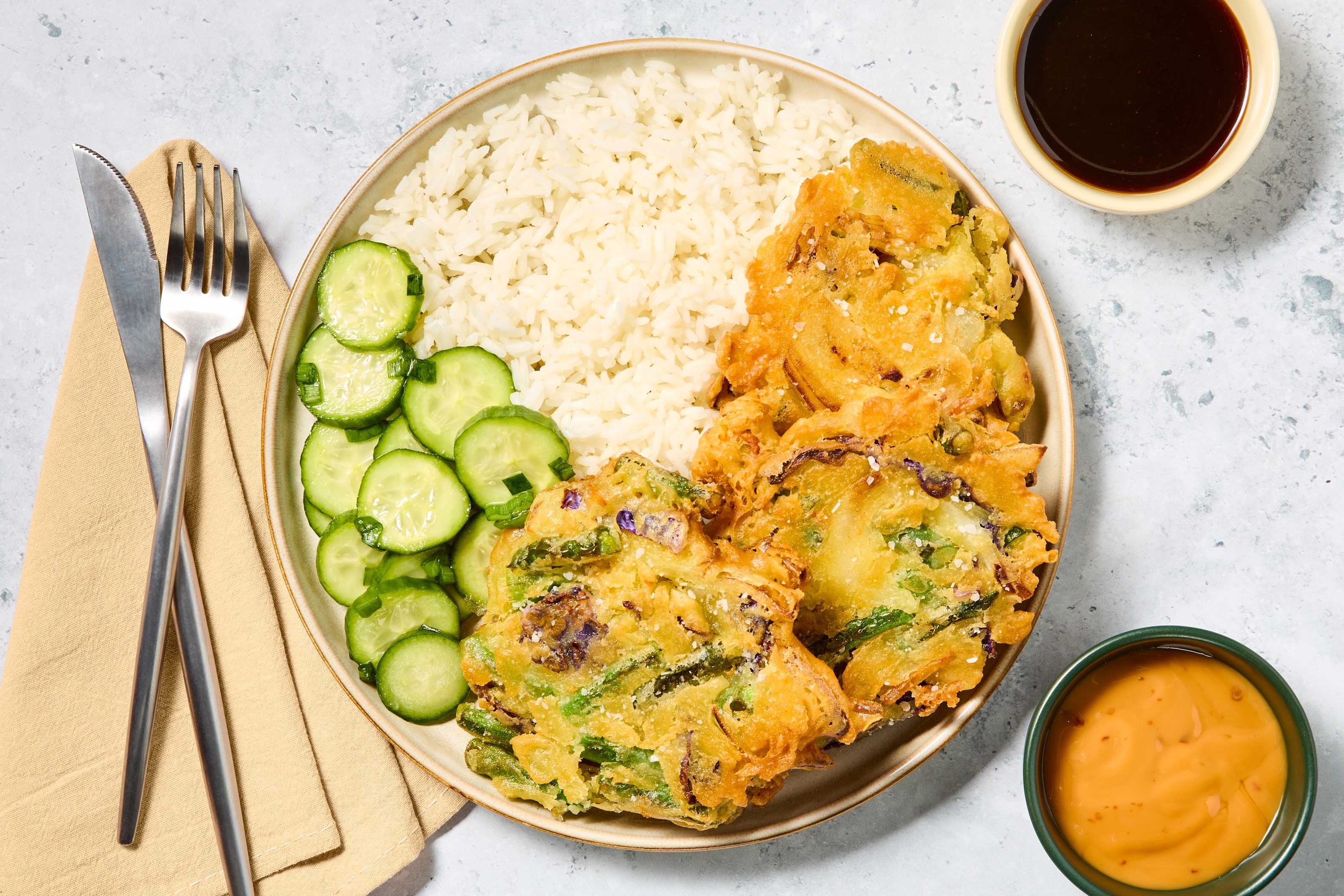 Garden Vegetable Tempura Fritters