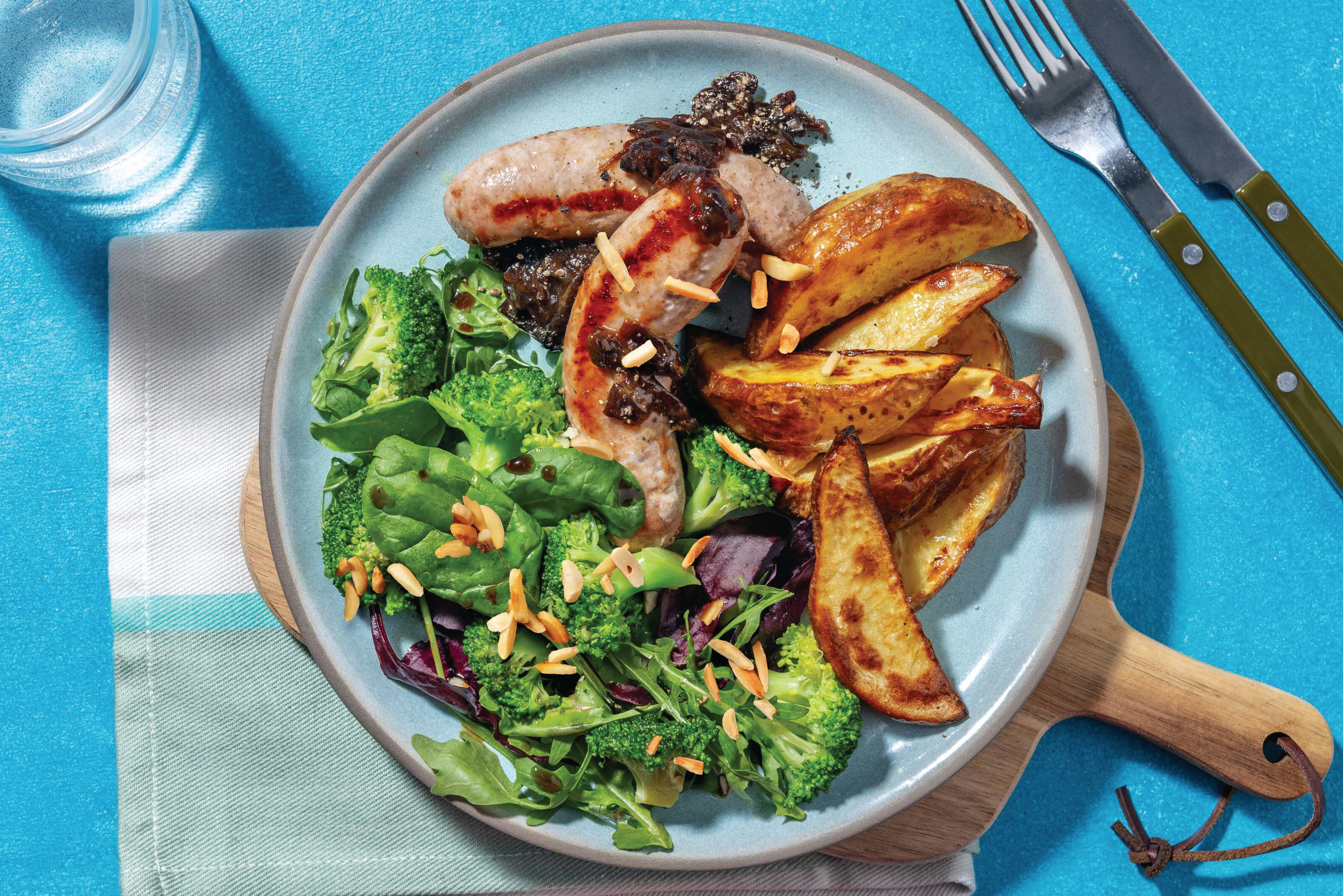 Halloumi & Mustard Onion Sauce