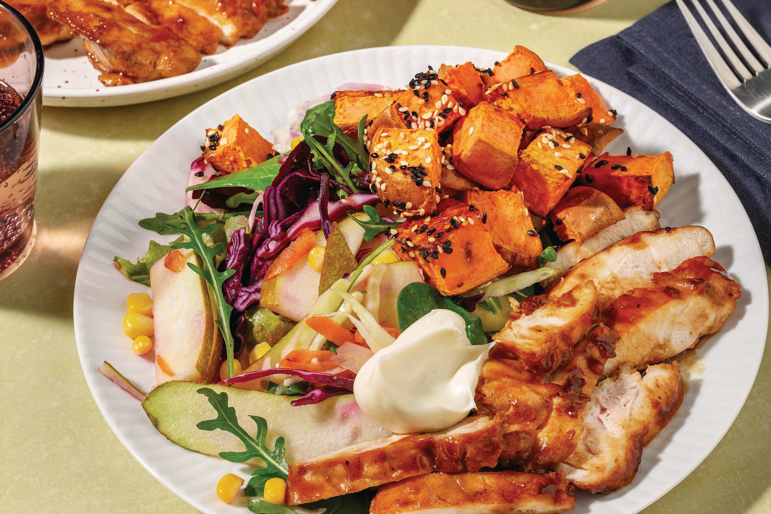 Hoisin Chicken & Sesame Sweet Potatoes