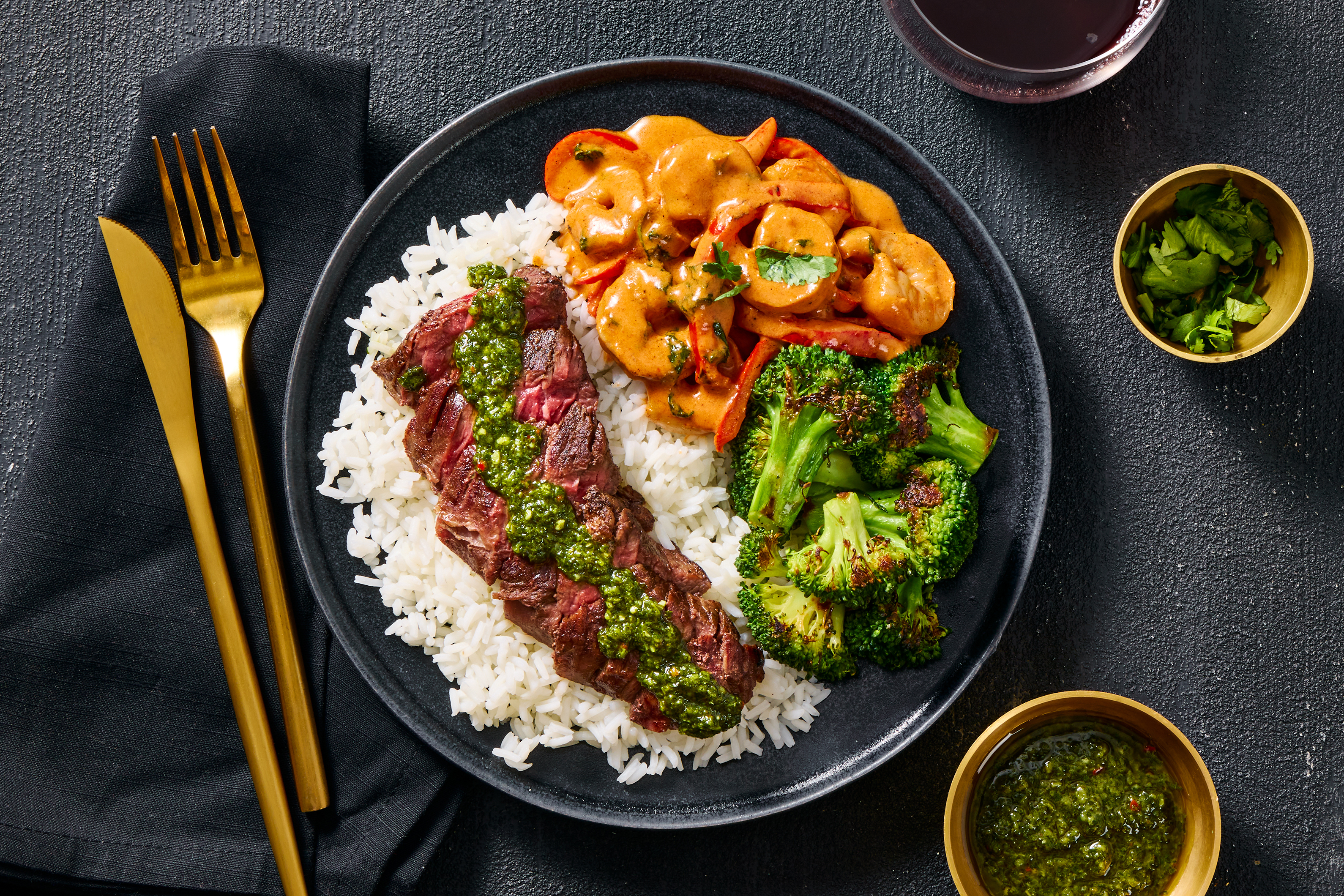 Brazilian-Style Steak with Shrimp Stew