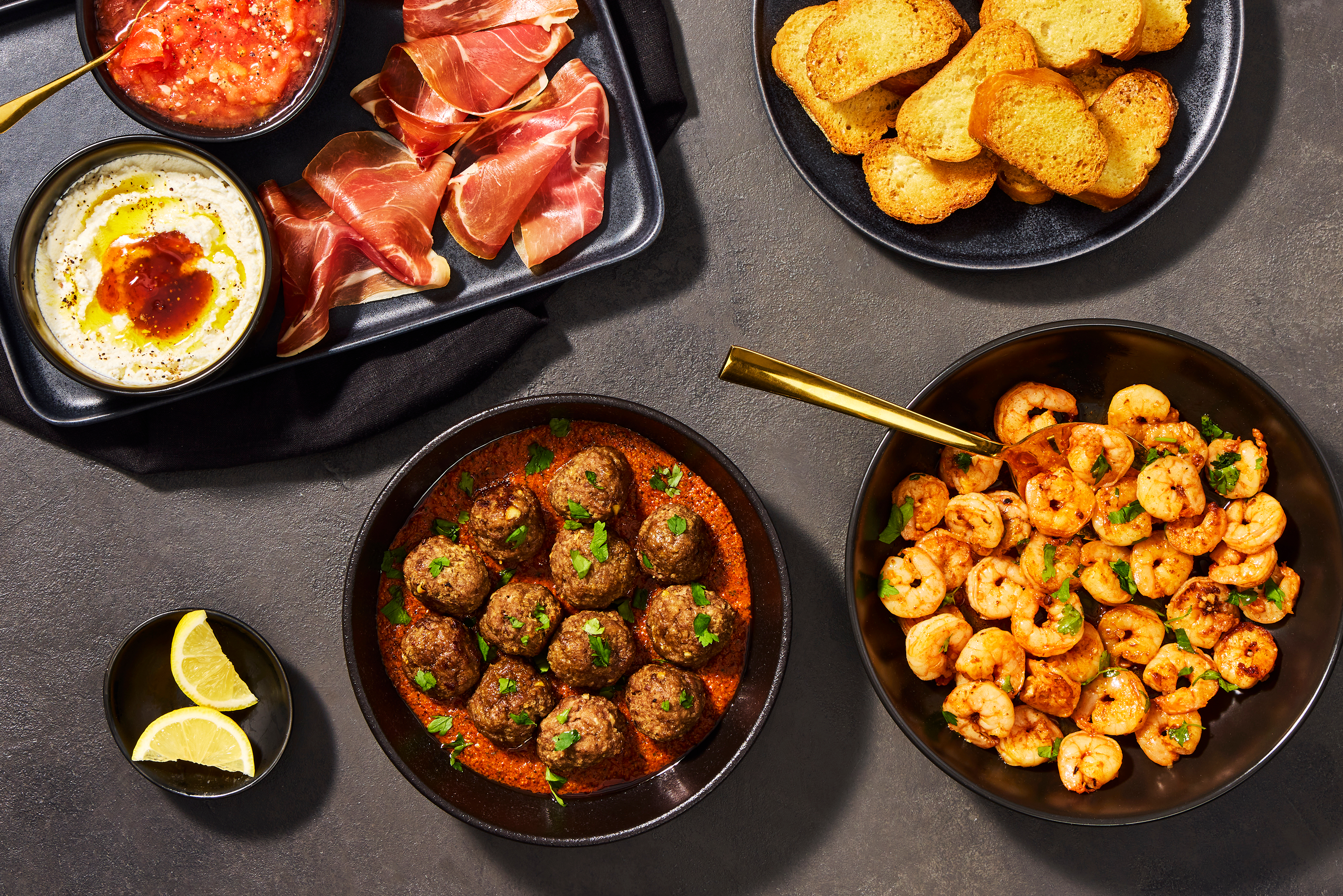 Spanish-Style Tapas with Turkey Albondigas