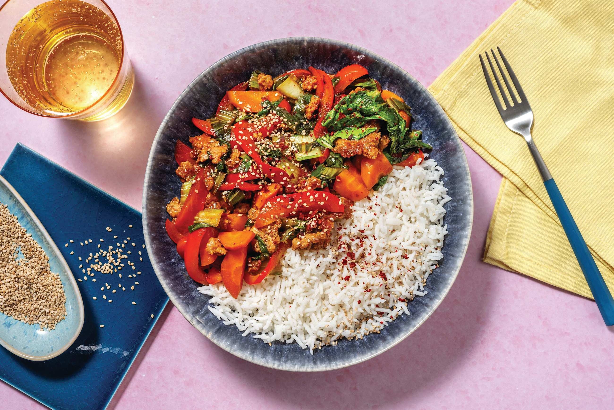 Double Mild Plant-Based Mince Thai Red Curry