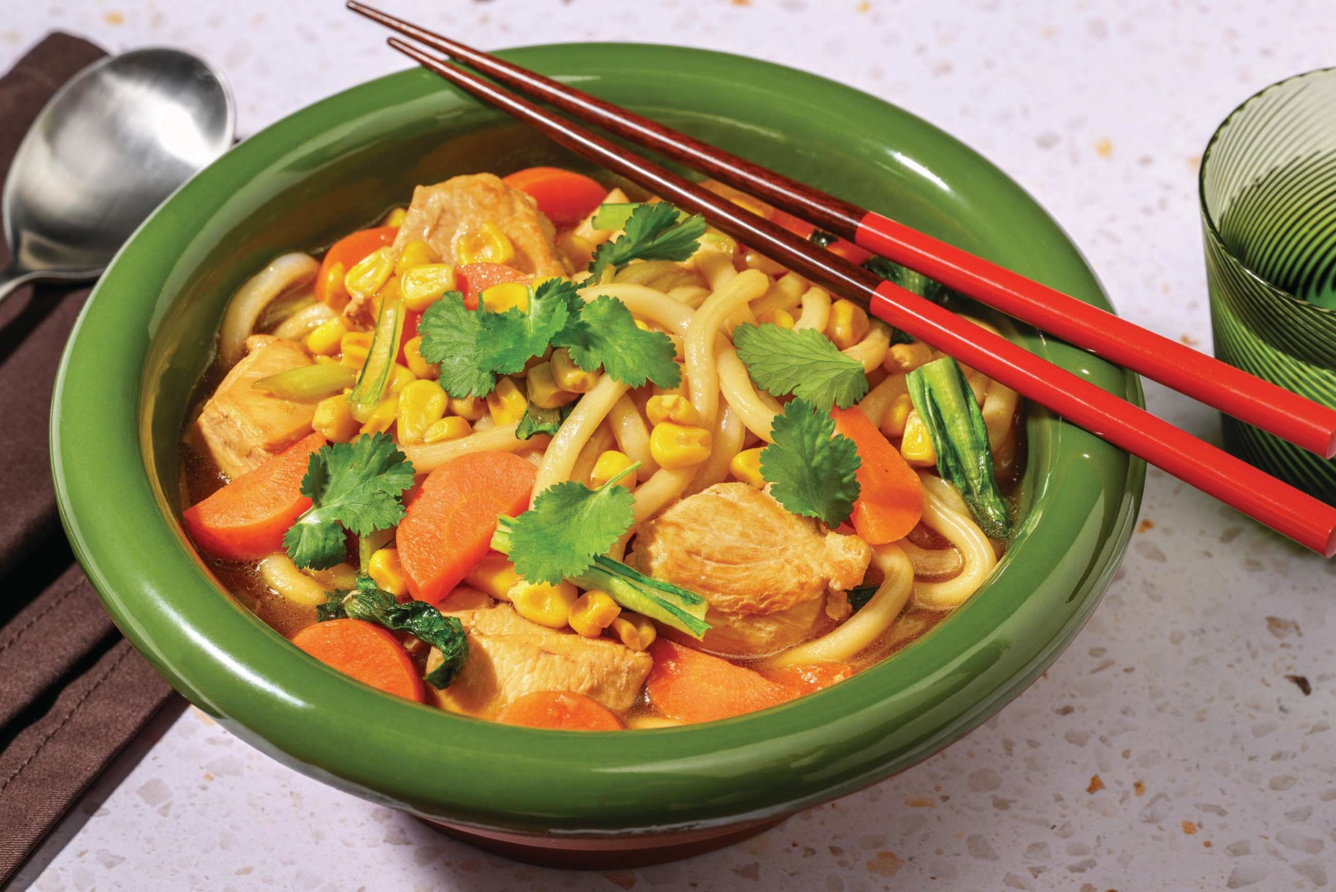 Fragrant Chicken & Sweetcorn Soup