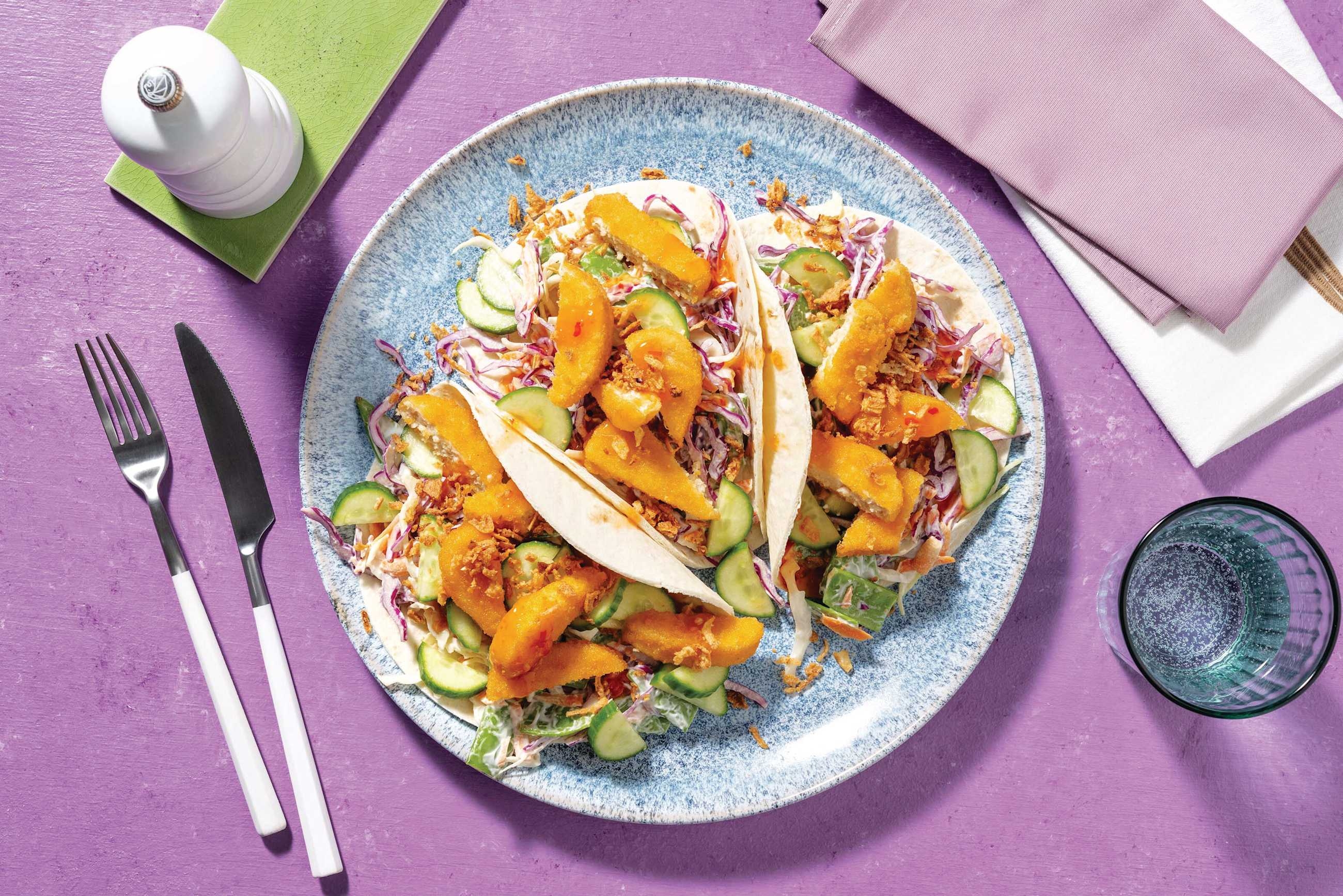 Asian Chicken Tacos