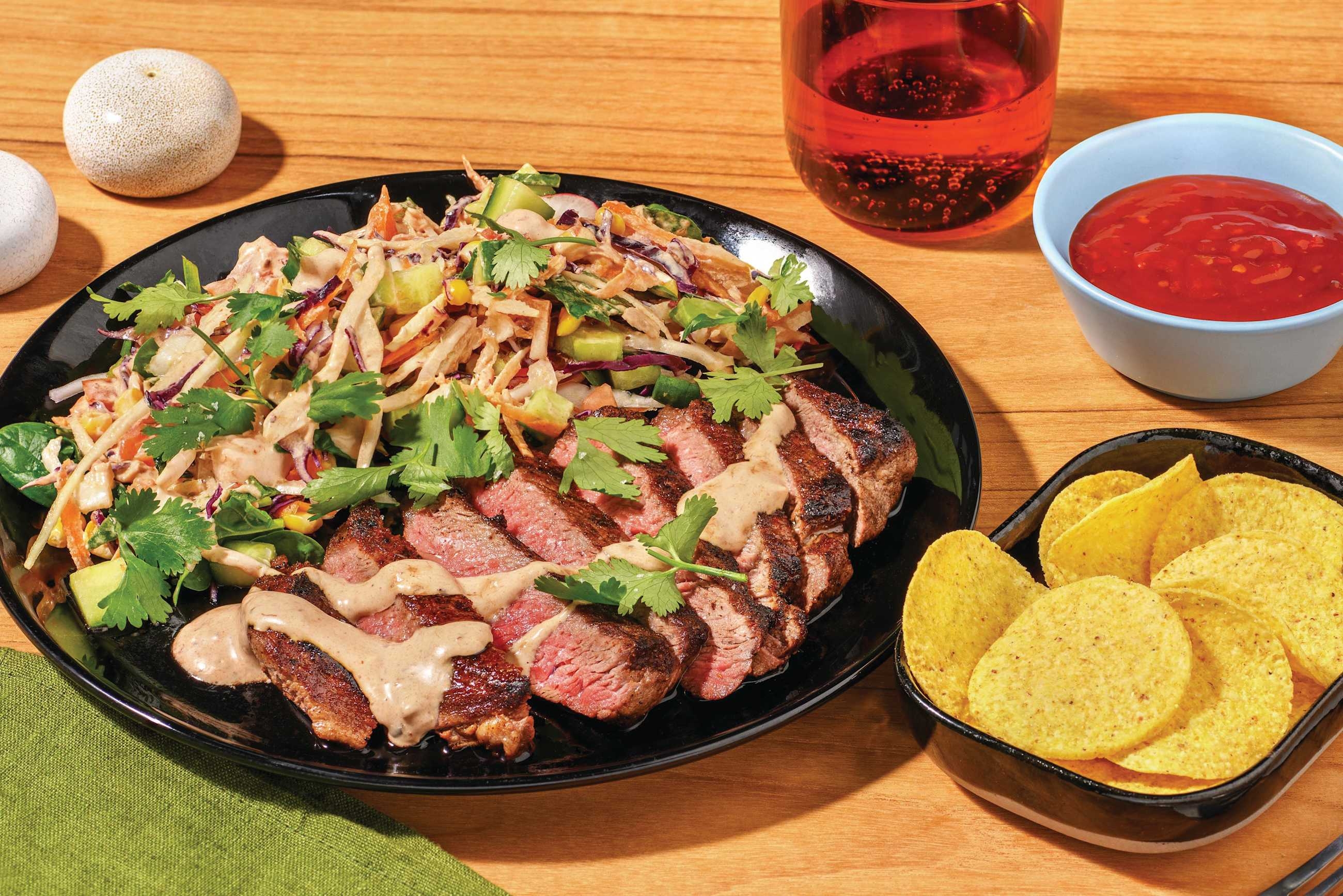 Tex-Mex Beef Rump & Chipotle Slaw