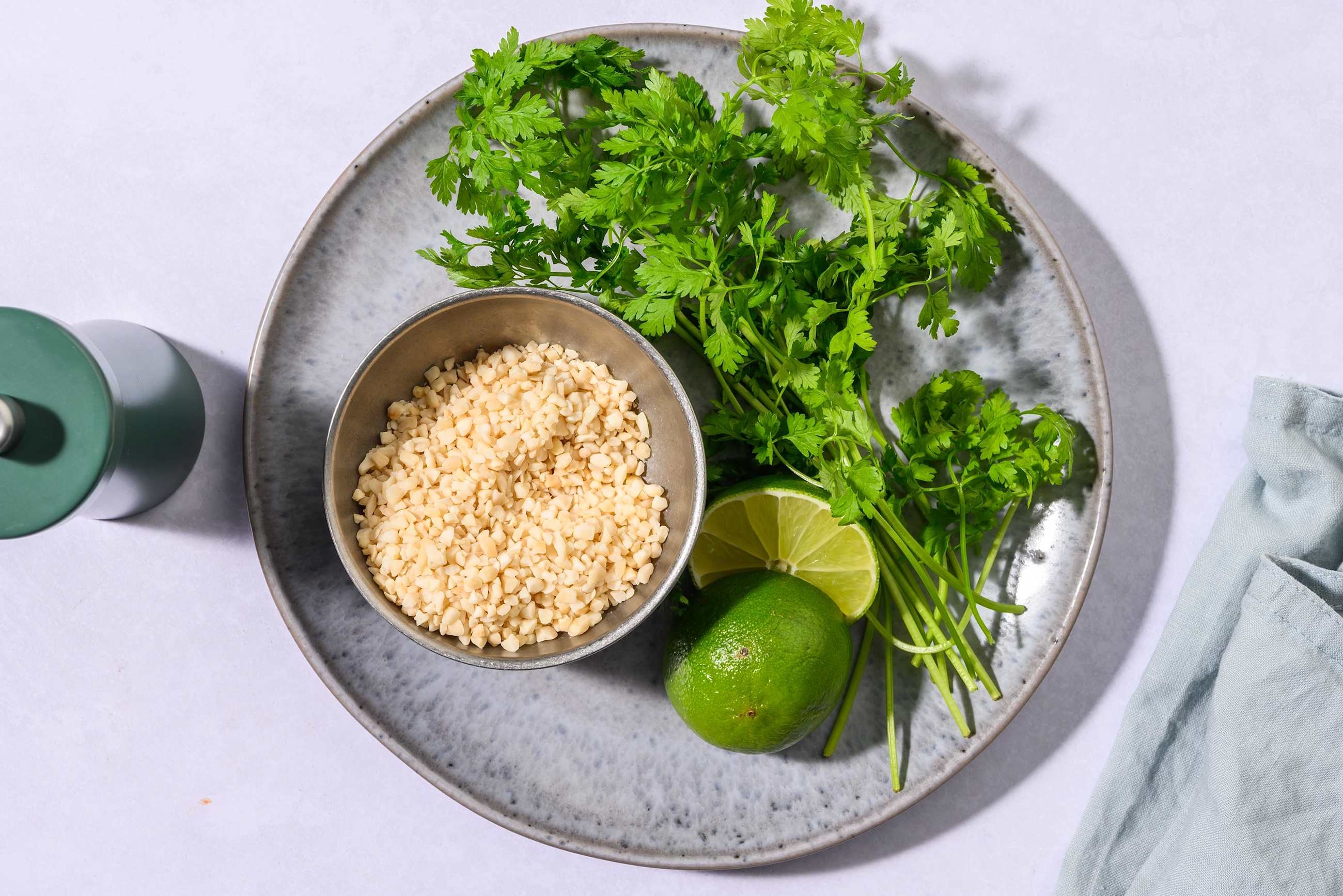 Lime, Granulated Peanuts & Coriander